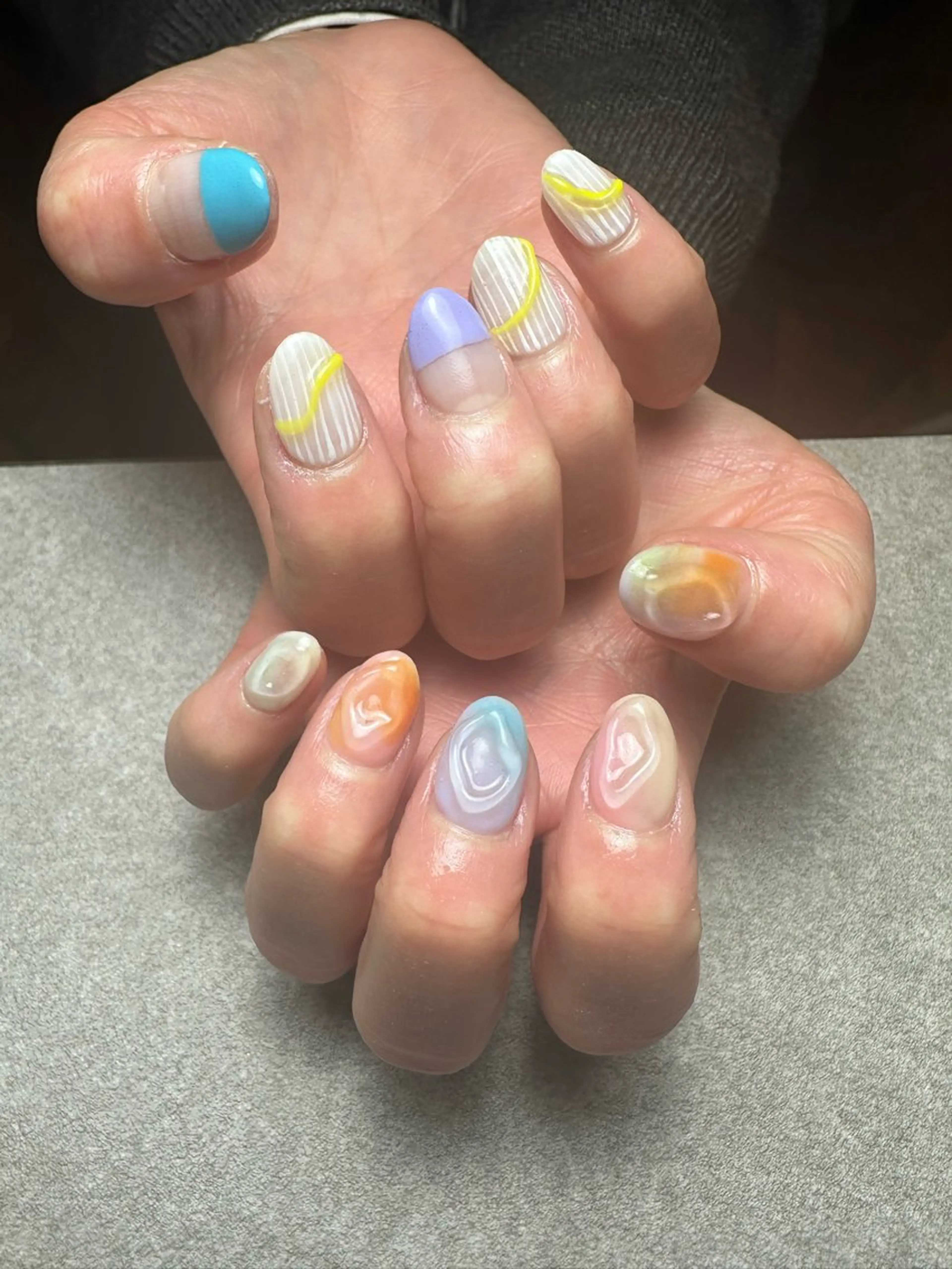 ネイル パステルネイル 春ネイル nailroom Anmie.のネイルデザイン