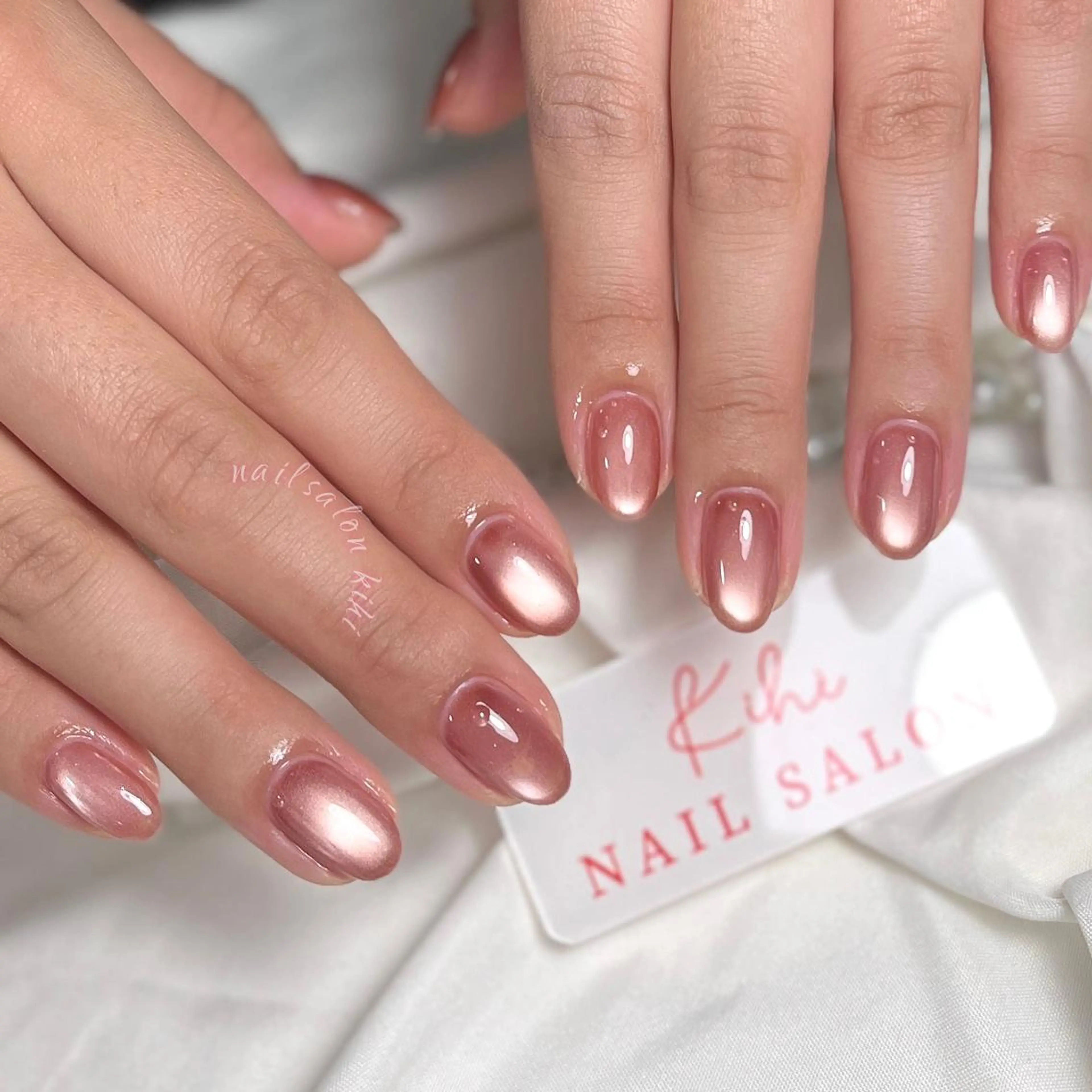 ネイル ハンドネイル ユリ🎀長さだし/ パラジェル/持ち込みのネイルデザイン