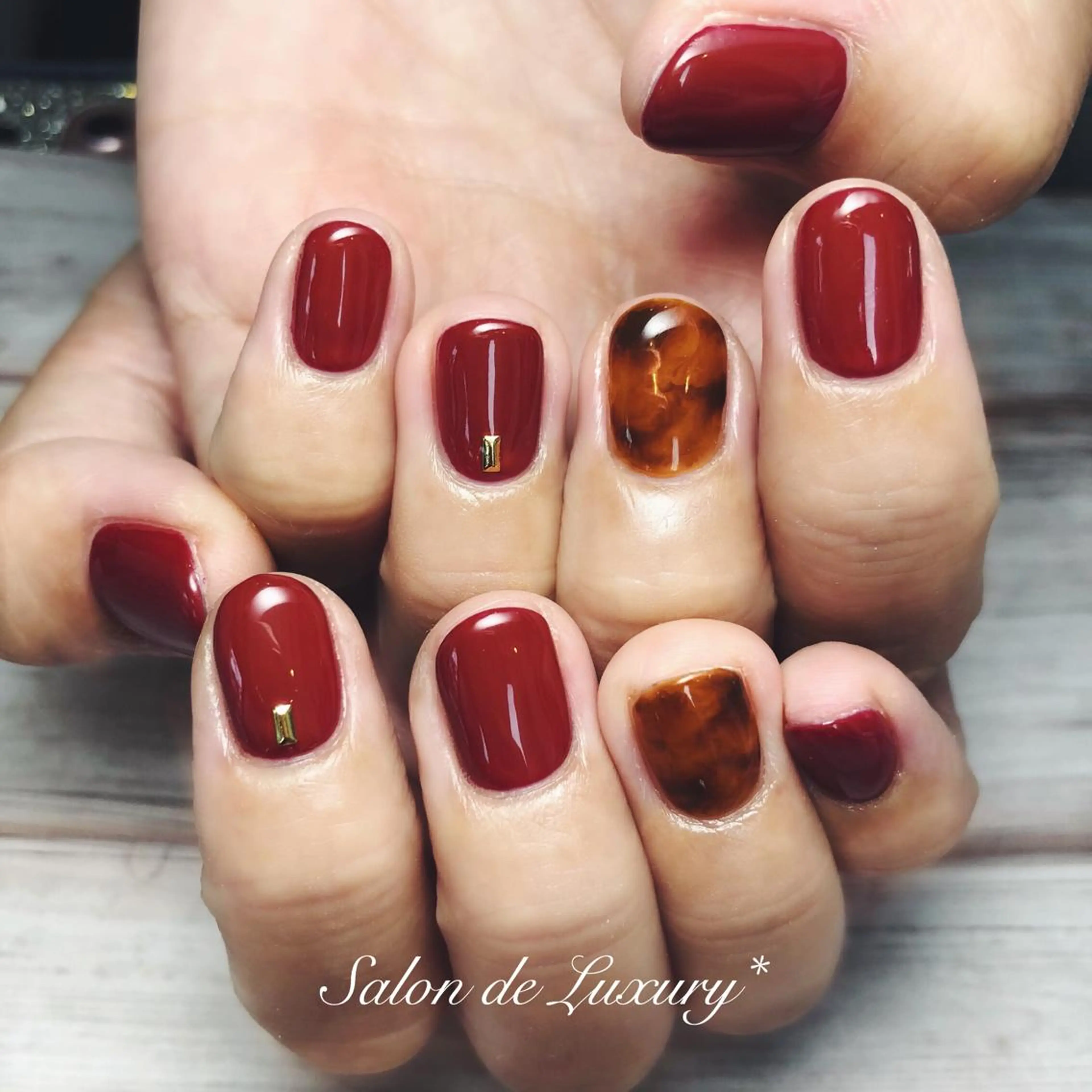 ネイル べっ甲ネイル 木村 瑞希のネイルデザイン