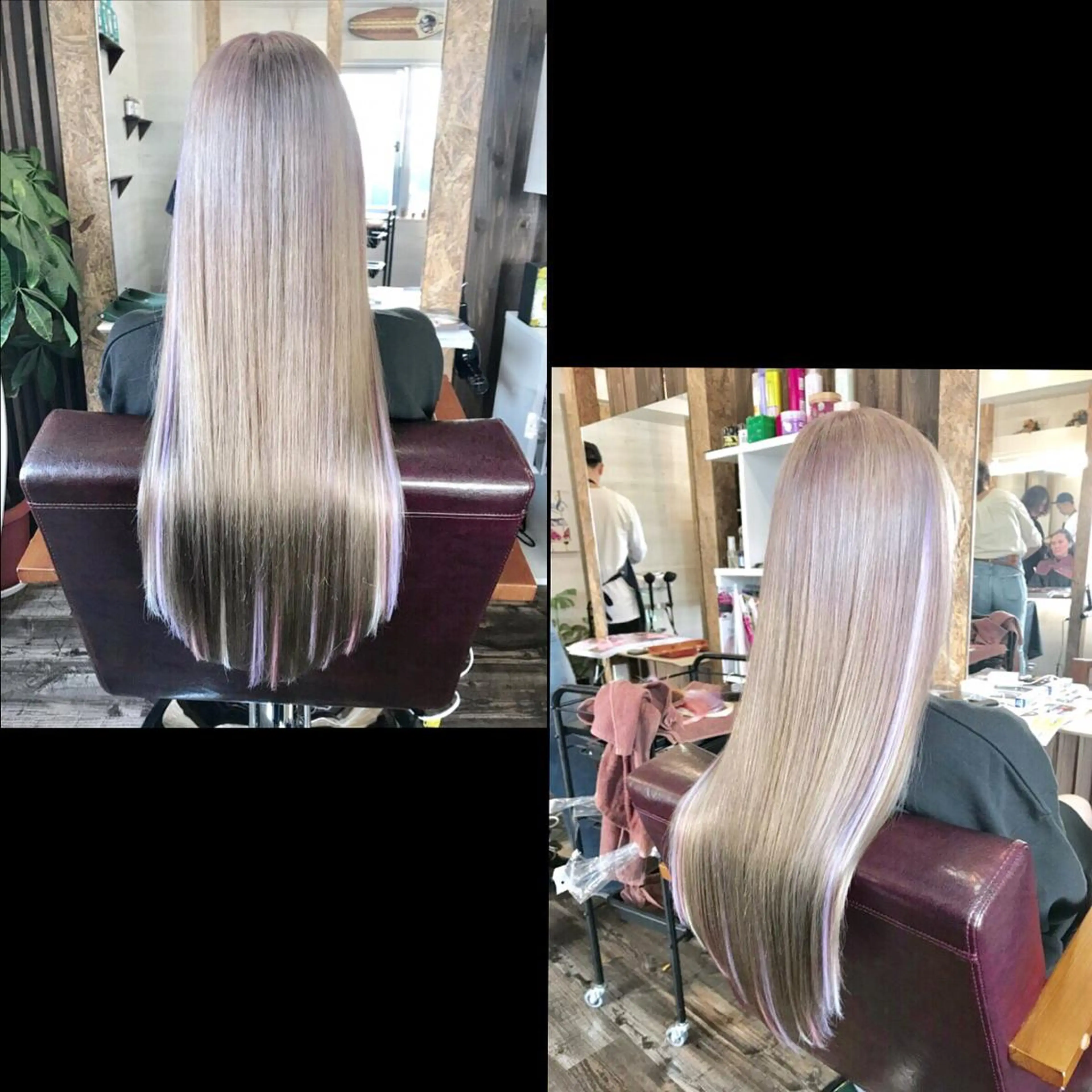 ロング カラー ✯カラー&編み込み エクステ✯池田智博✯のヘアスタイル