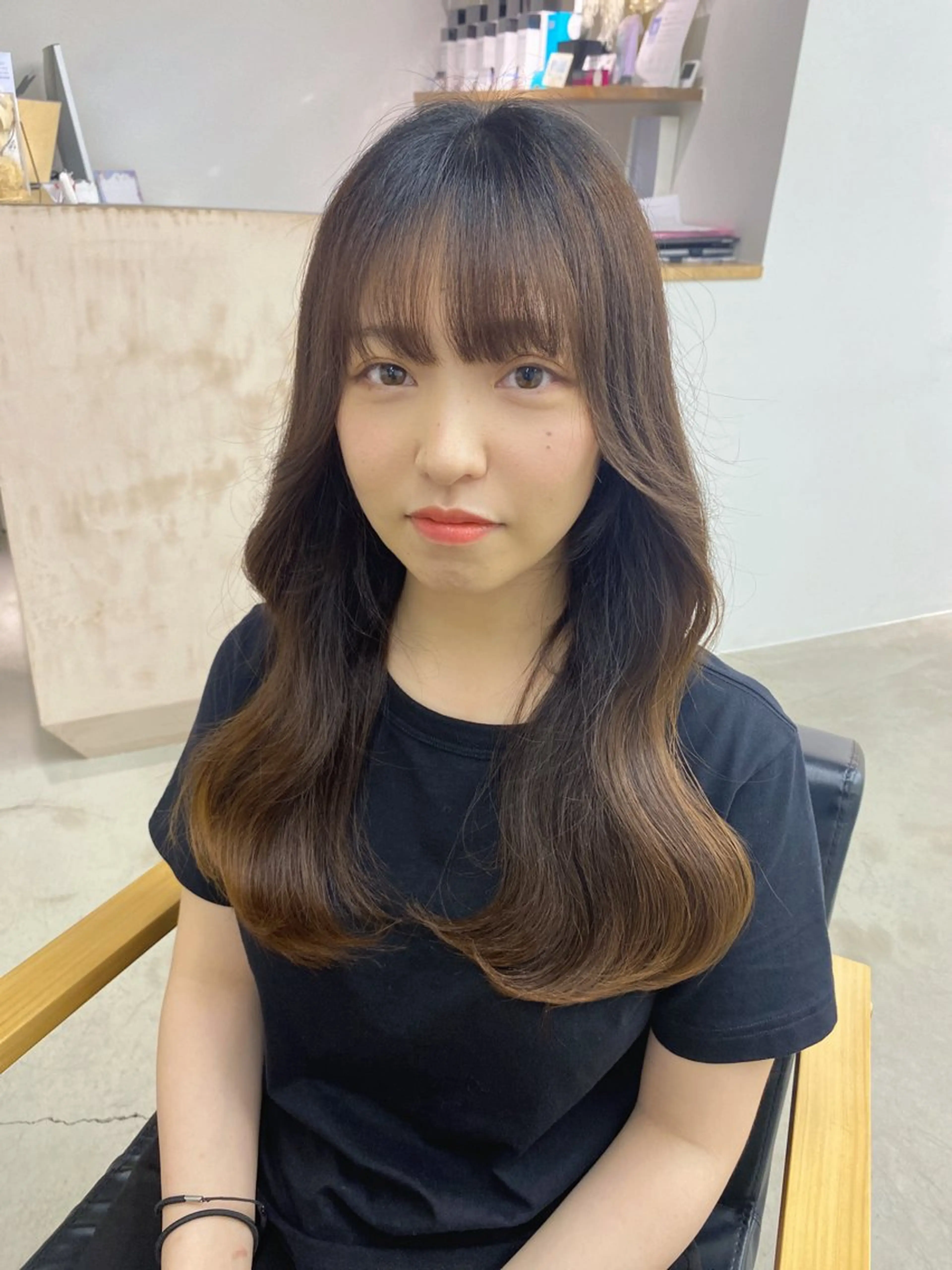 ロング akane/ 縮毛矯正/暖色のヘアスタイル