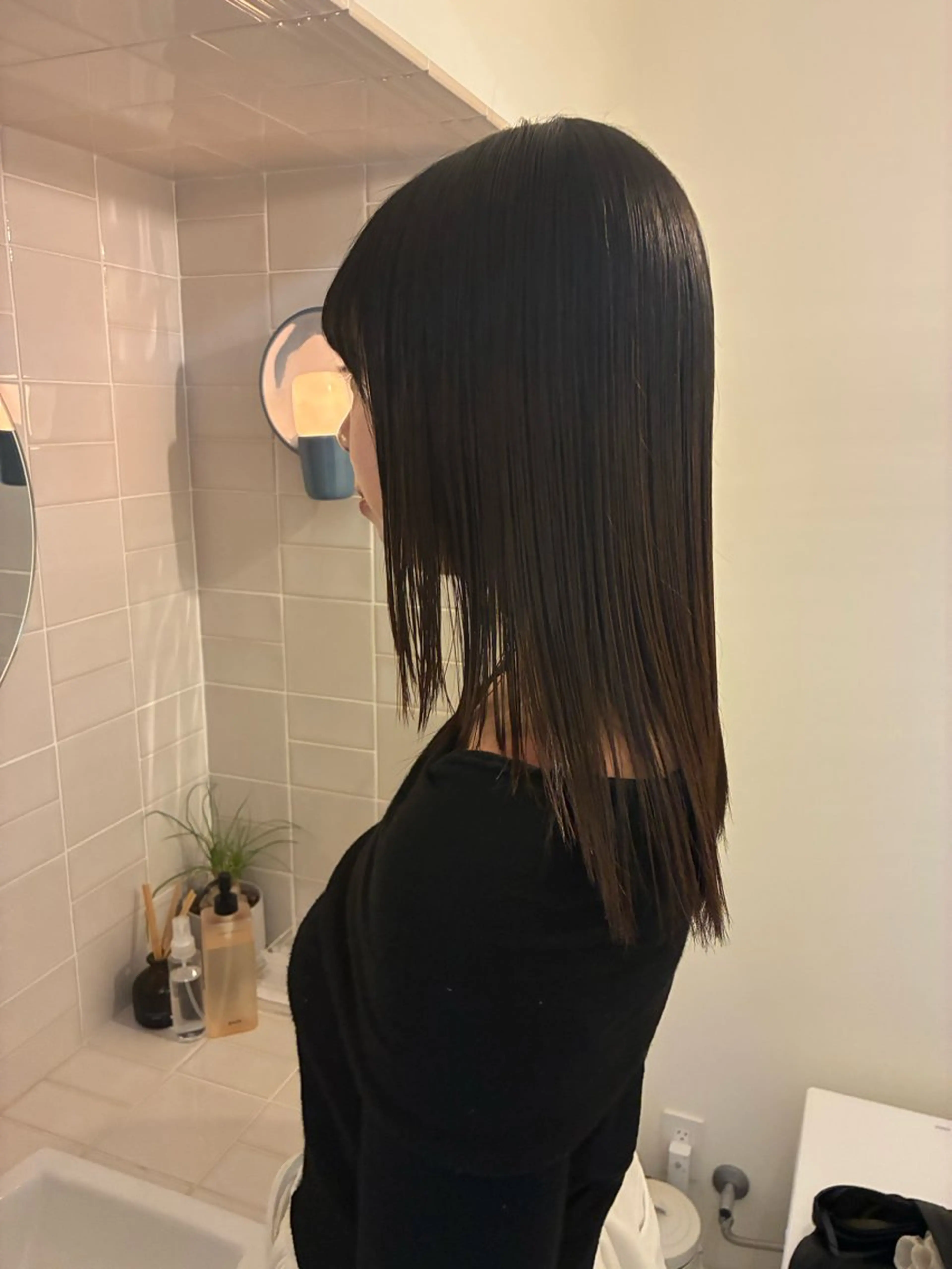 髪質改善うる艶ストレートの写真