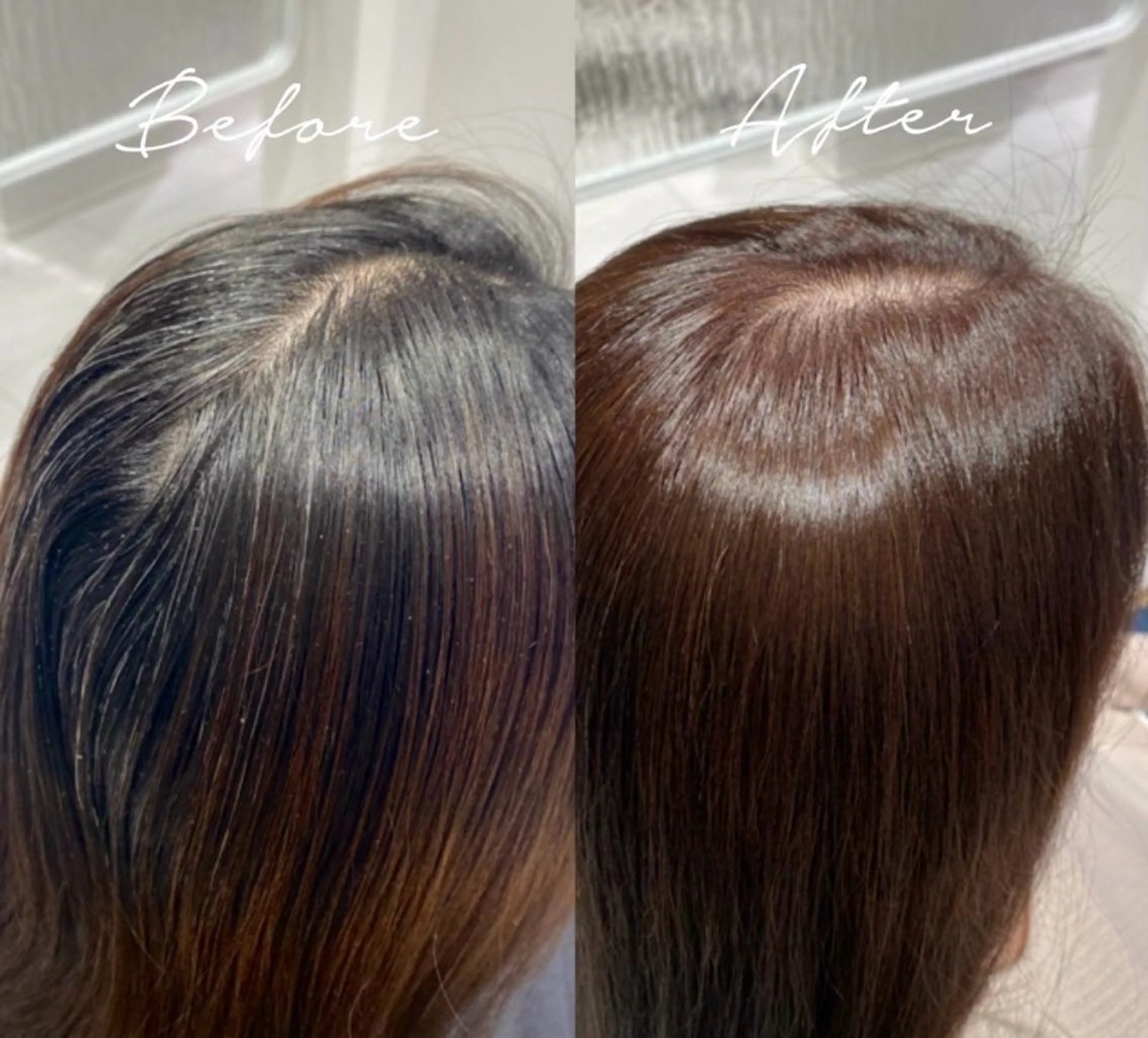 【 🎀 minimo限定価格🎀 】 白髪染め根元のリタッチ／ショートアロマスパ+トリートメント付の写真