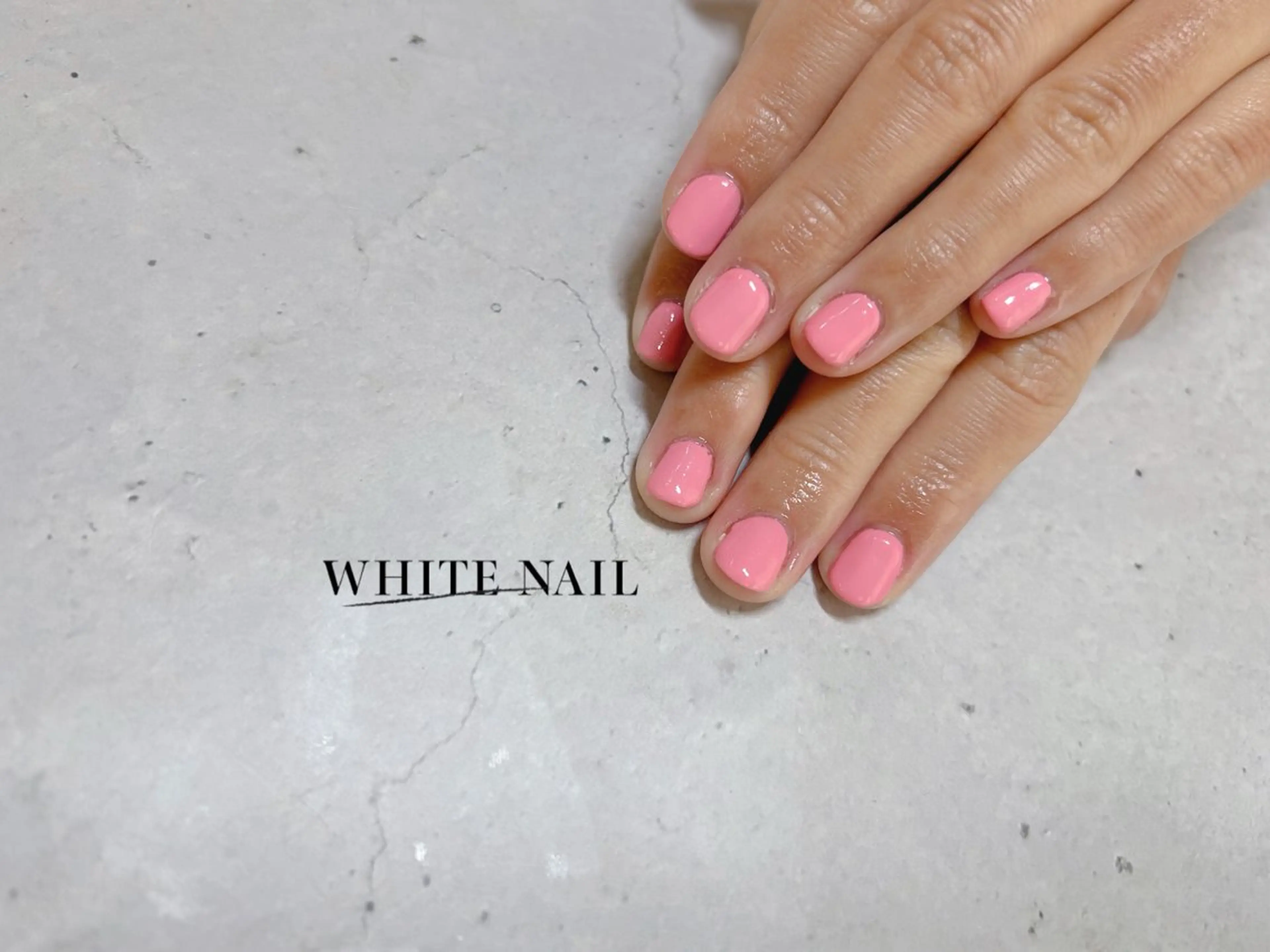 ネイル ワンカラーネイル ハンドネイル WHITE NAIL ホワイトネイルのネイルデザイン