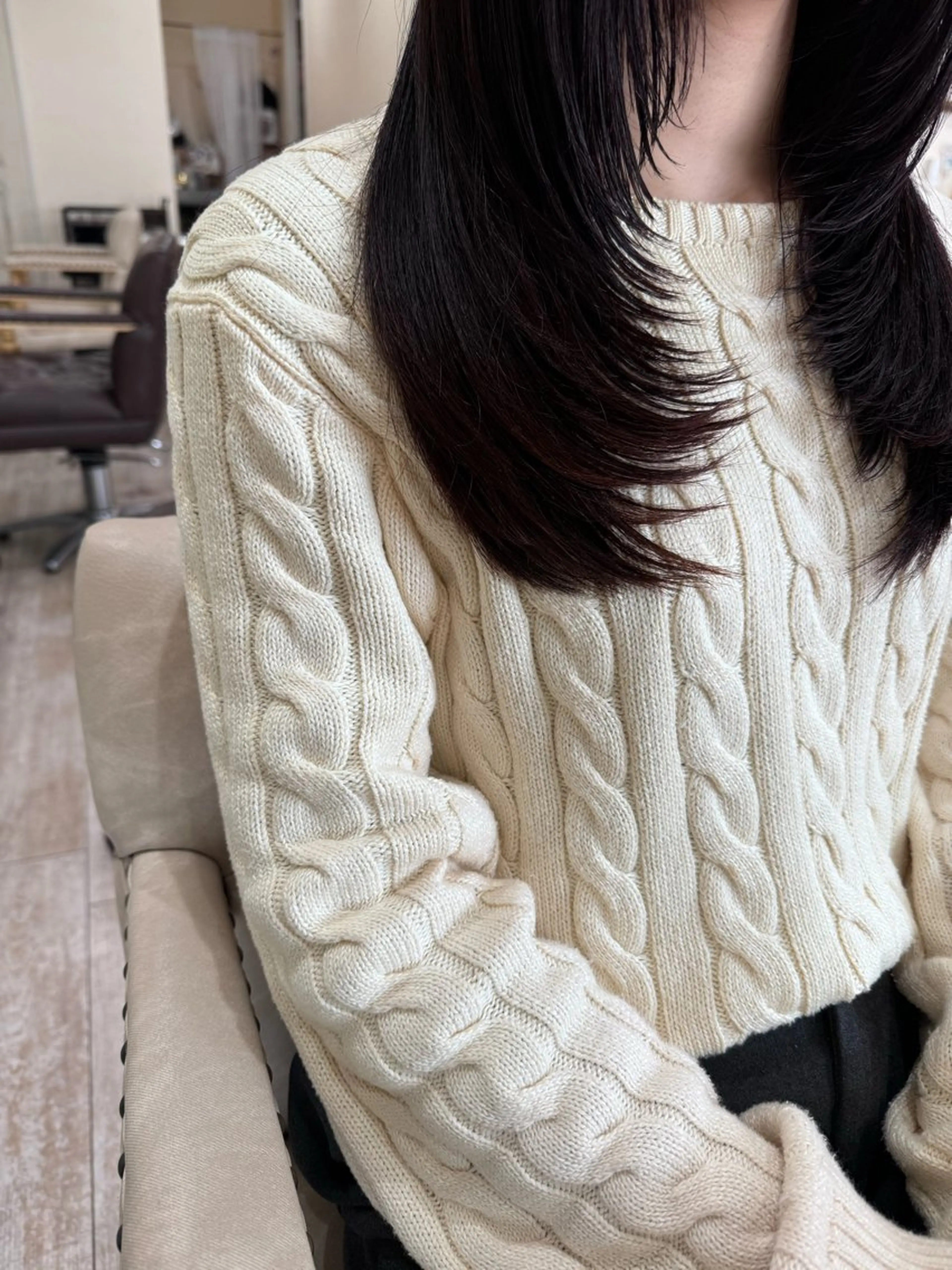 ロング カラー 髪質改善 レイヤーカット ロング トリートメント カット ヘアカラー トリートメント 新越谷noble店長 松本拓也▶◀*.のヘアスタイル