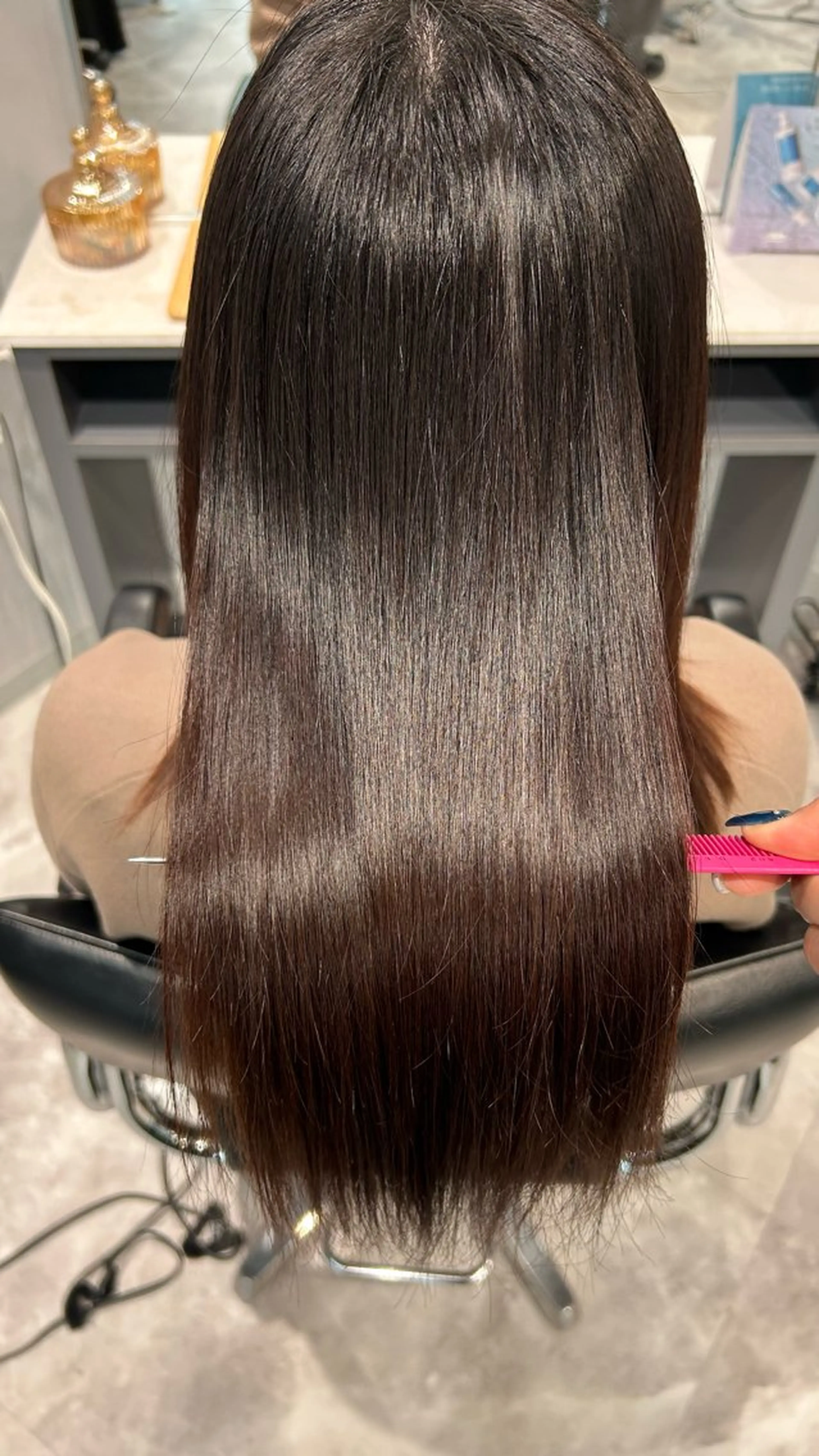 セミロング 髪質改善 縮毛矯正 彩華 🎀 西梅田美容室のヘアスタイル