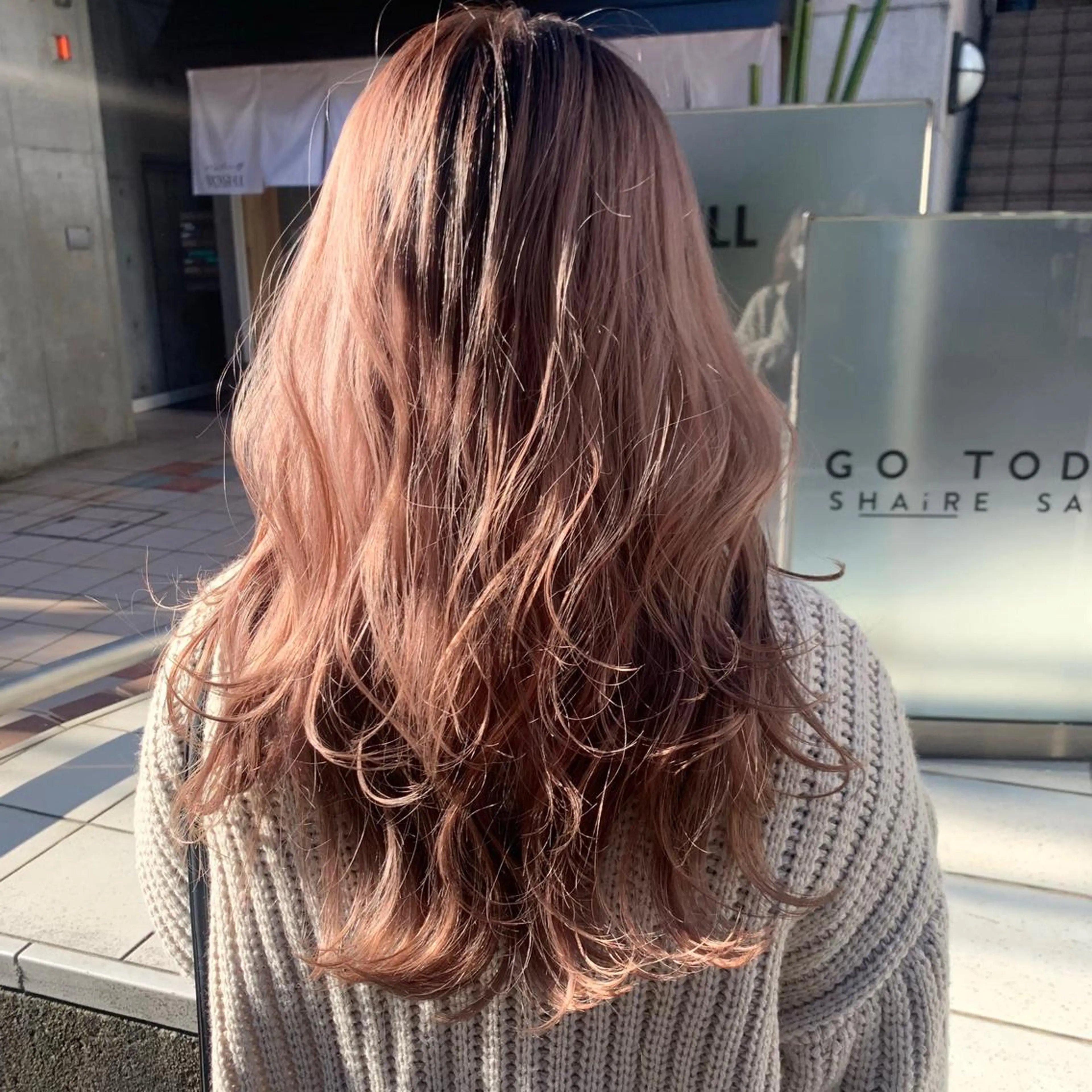 ロング カラー ヘアアレンジ ハイトーン/美髪矯正 🍃大江拓実のヘアスタイル