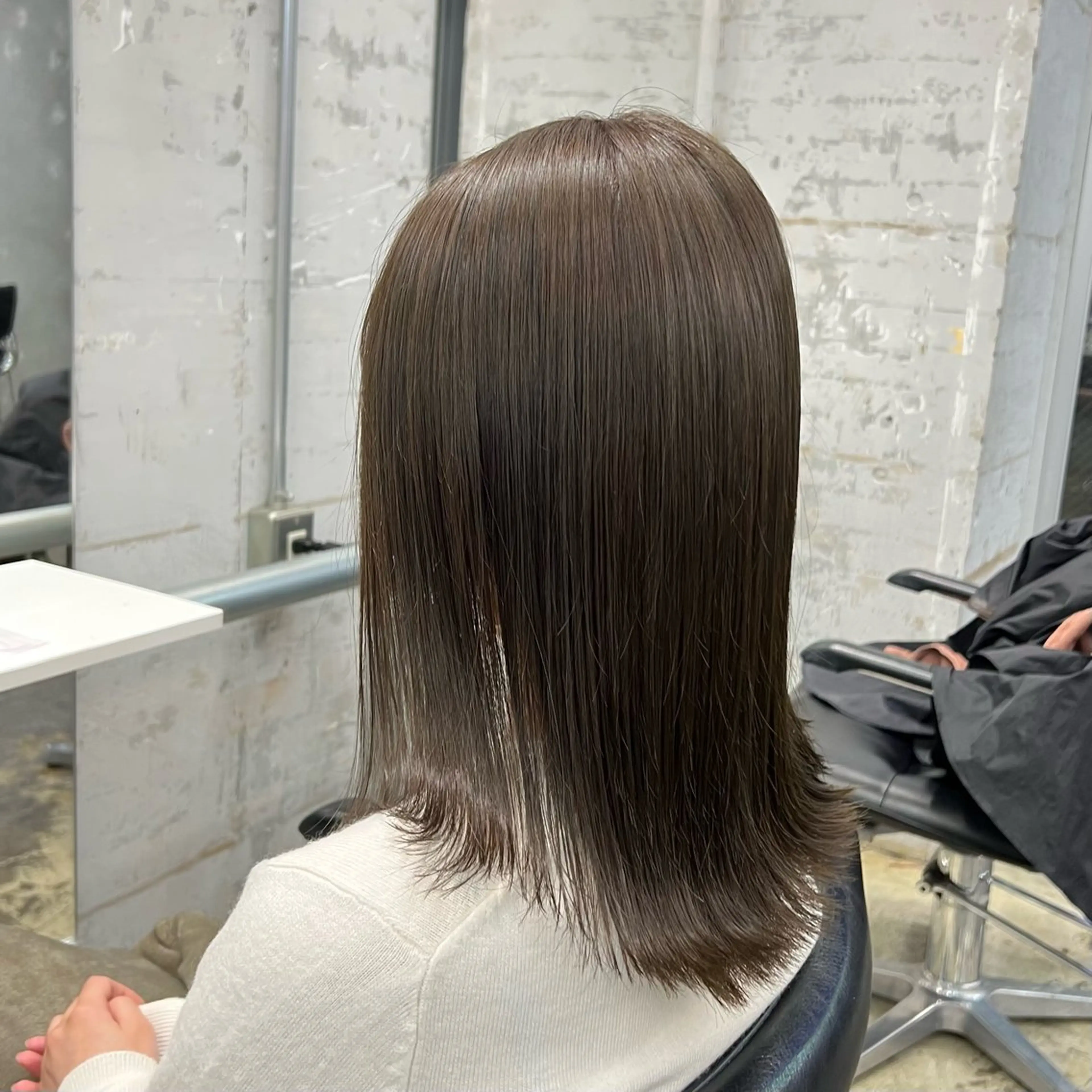 セミロング カラー ヘアアレンジ ヘアカラー トリートメント 🎀暖色/ベージュ× ハイトーン💫りののヘアスタイル