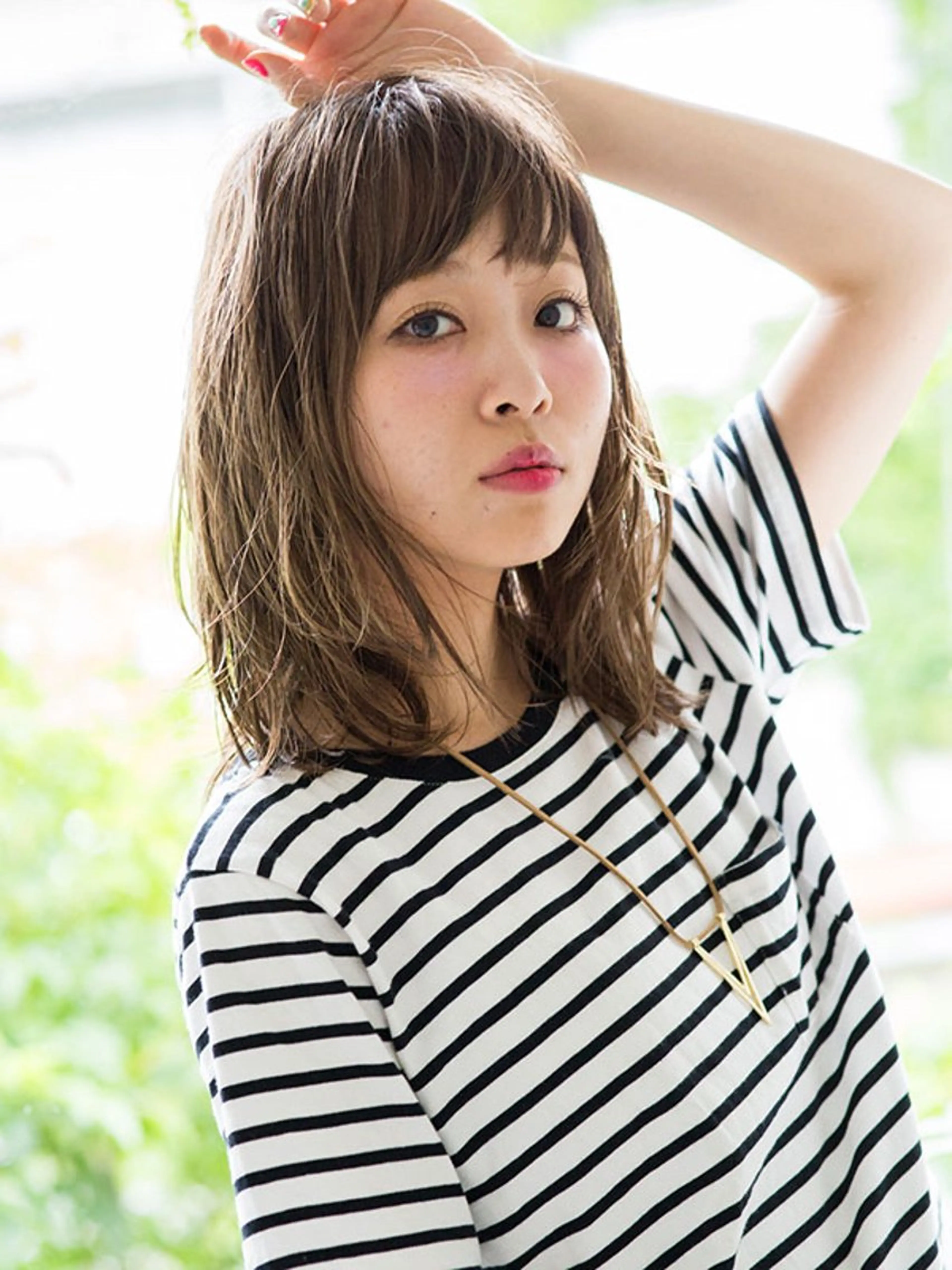 【SHINY】【地域最安値】前髪縮毛矯正+スタイリストカット　メンズもOK シャンプーブロー料金込み　ロング料金なしの写真