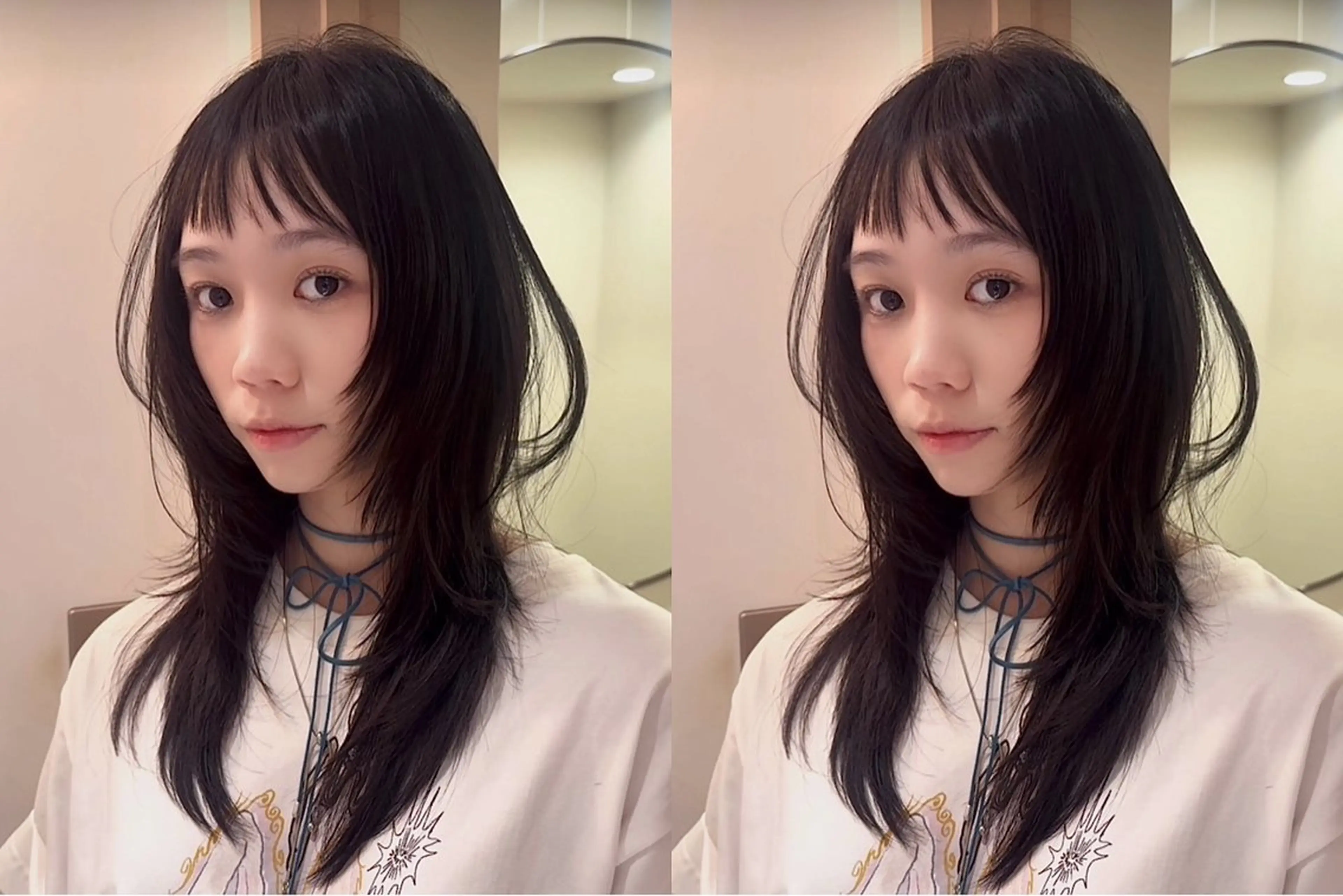 セミロング 梨澤 百音のヘアスタイル