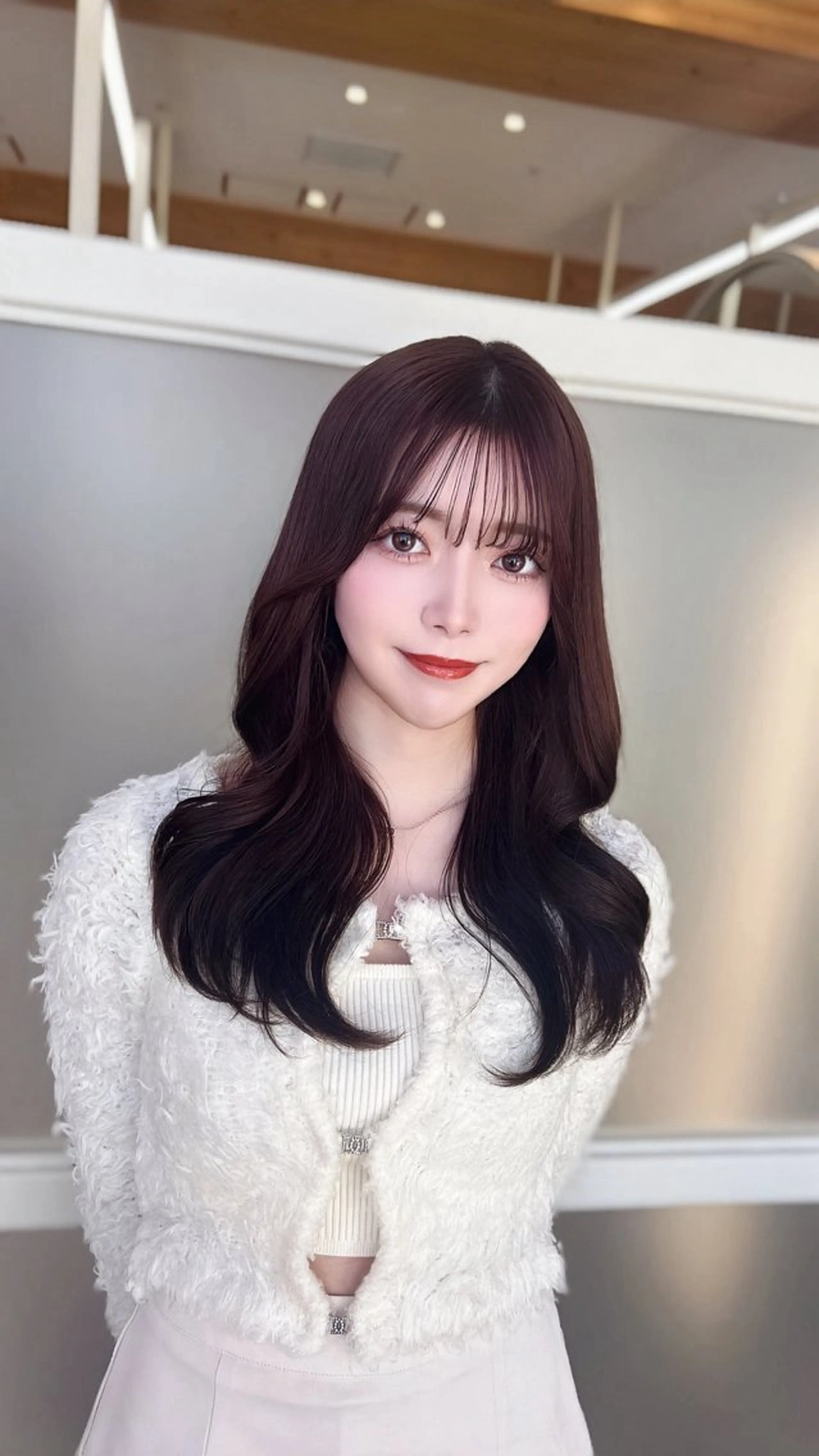 ロング レイヤーカット/ 顔まわり/アオイのヘアスタイル