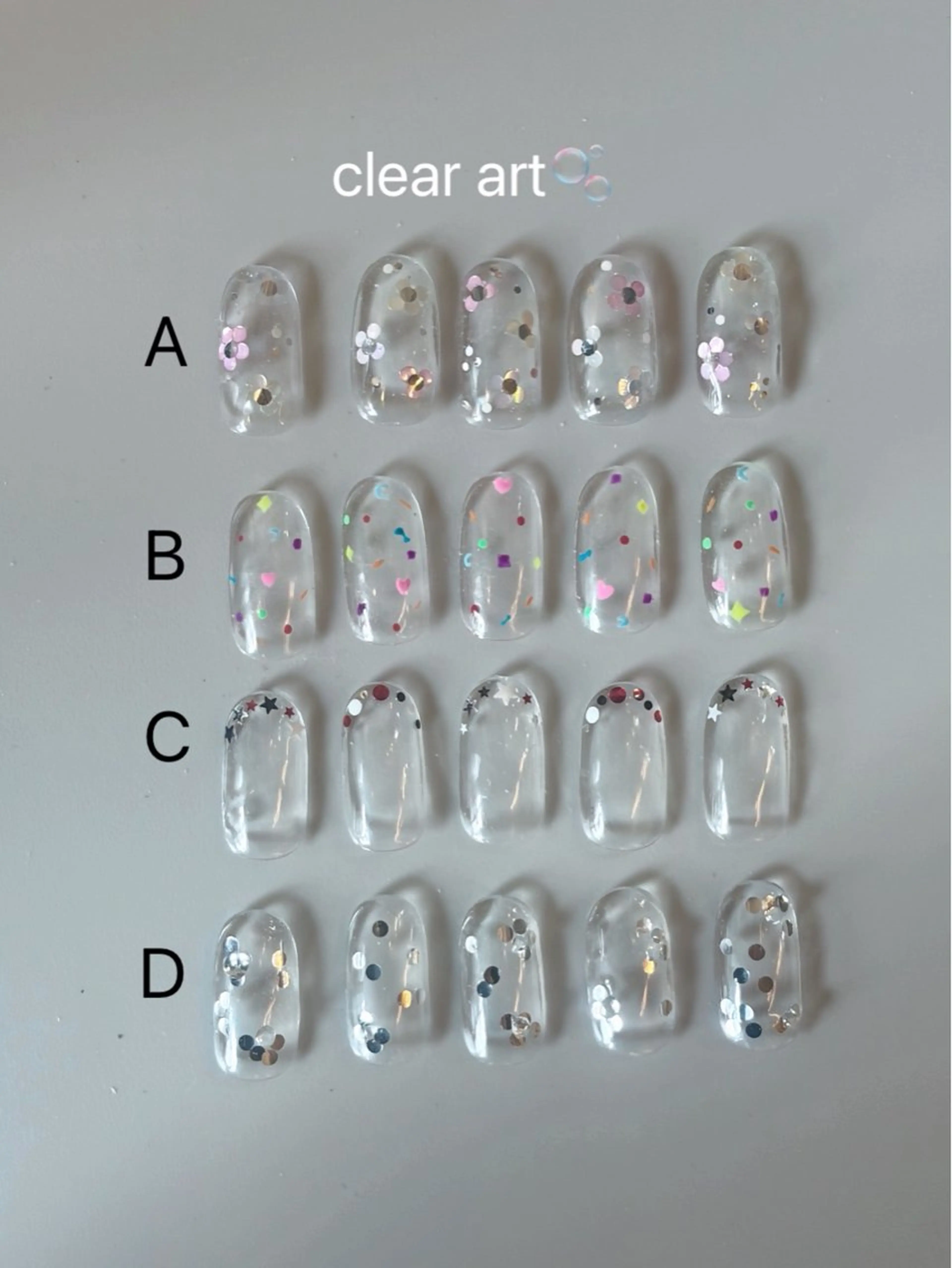 🫧clear art（オフあり）の写真