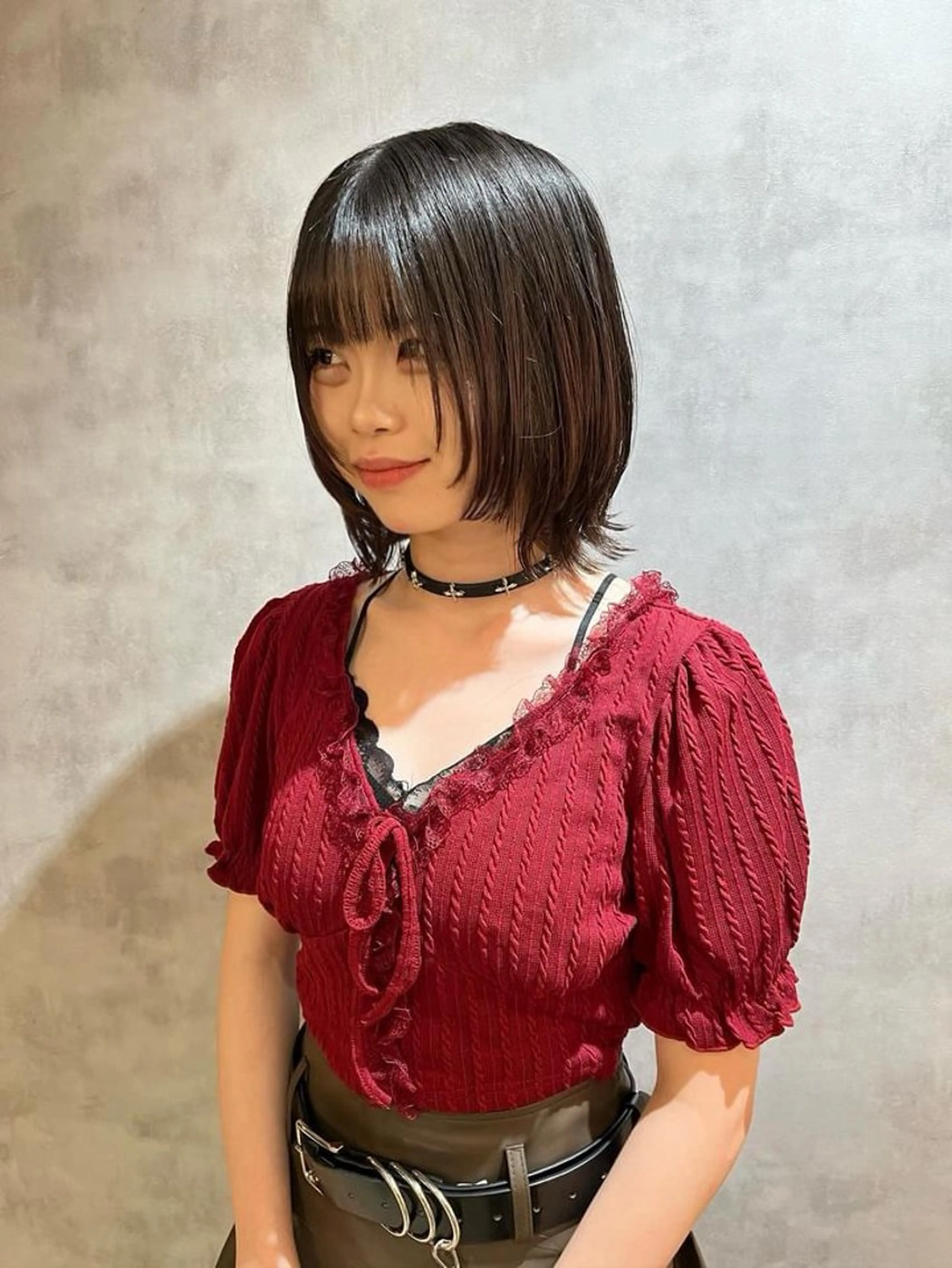 ミディアム ウルフカット Collet Ginza所属・外国人風レイヤー ボブパーマYukiのヘアスタイル