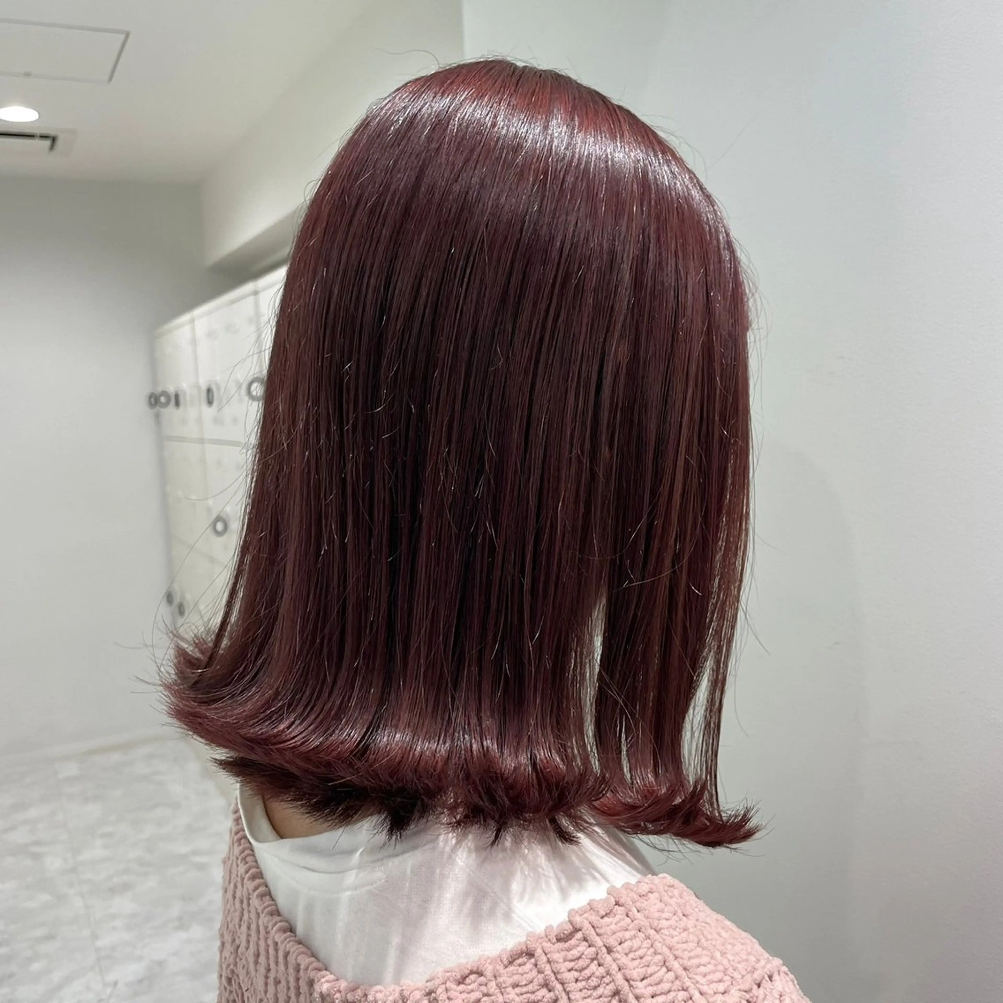 ミディアム カラー ヘアカラー トリートメント 韓国レイヤーカット /REIのヘアスタイル