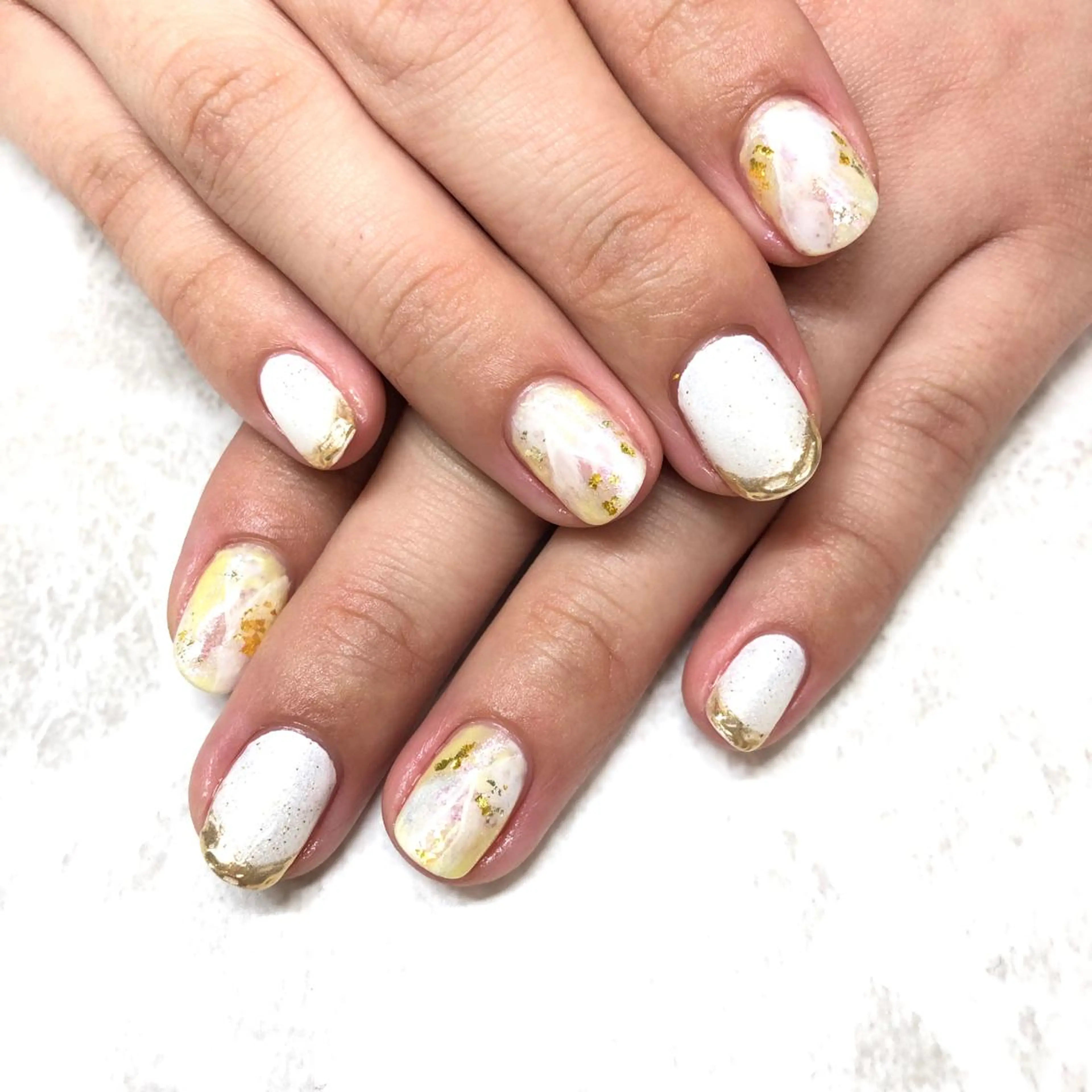 ネイル 大理石ネイル(マーブル) ユリシスネイル 担当近藤のネイルデザイン