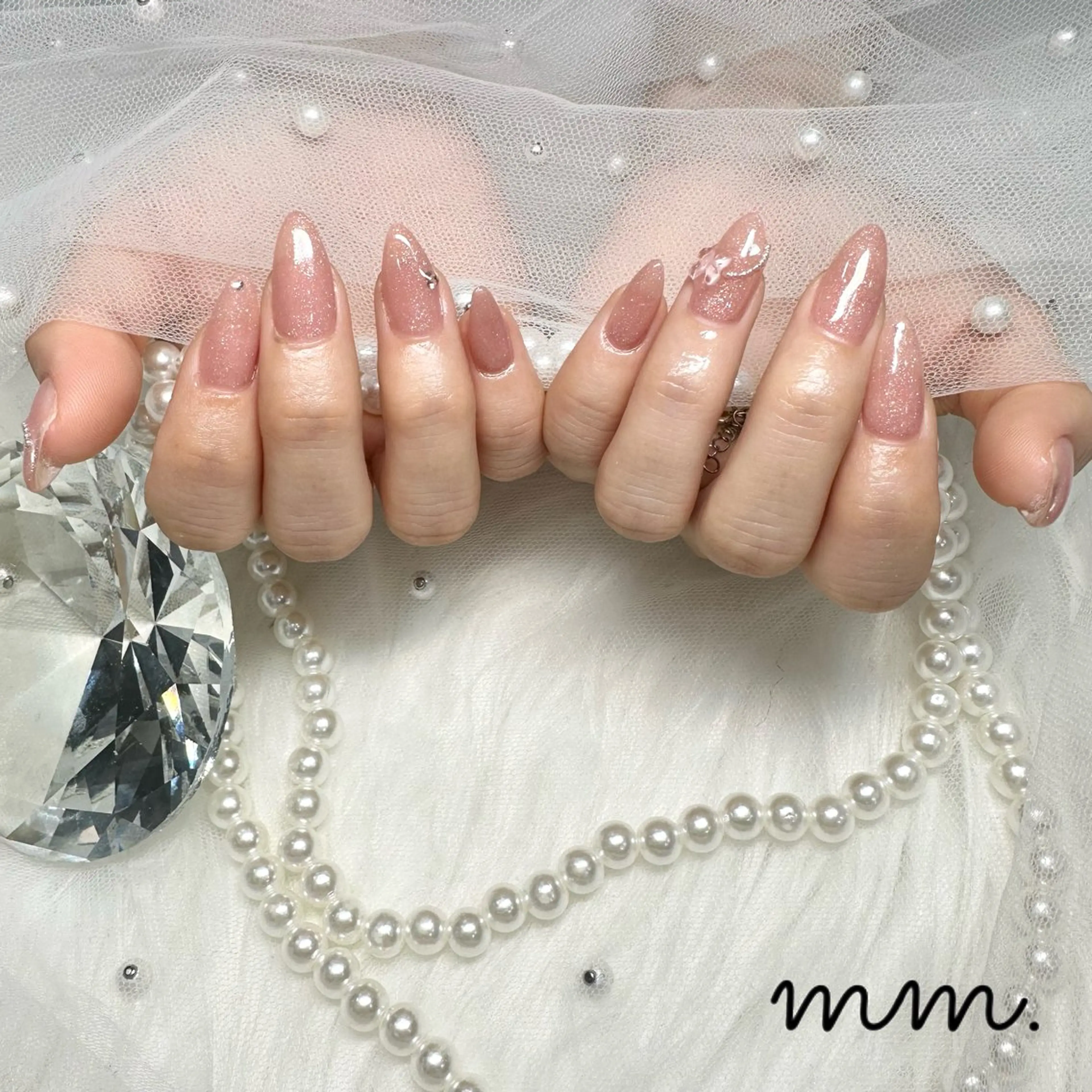 ネイル ハンドネイル 🩷🩵mm.大宮 Riyo🧸🩵🩷のネイルデザイン