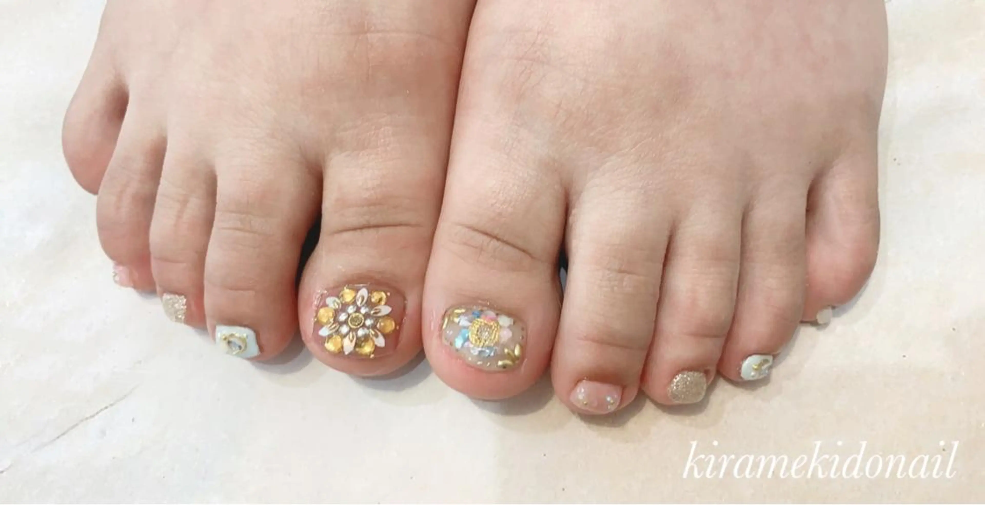 ネイル フットネイル kiramekido nail salon所属・林 禅のネイルデザイン