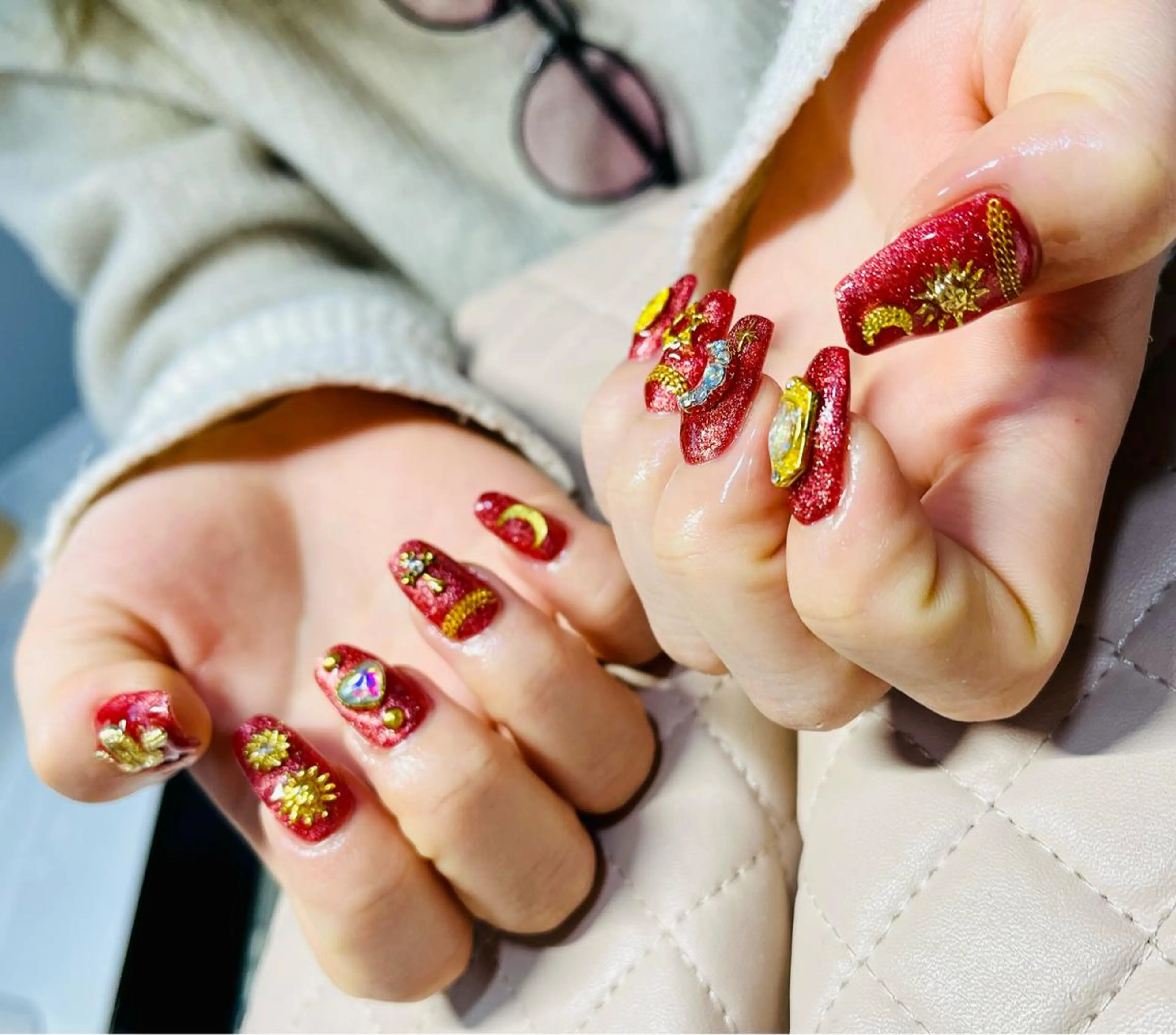 ネイル ハンドネイル goldgleams ちなのネイルデザイン