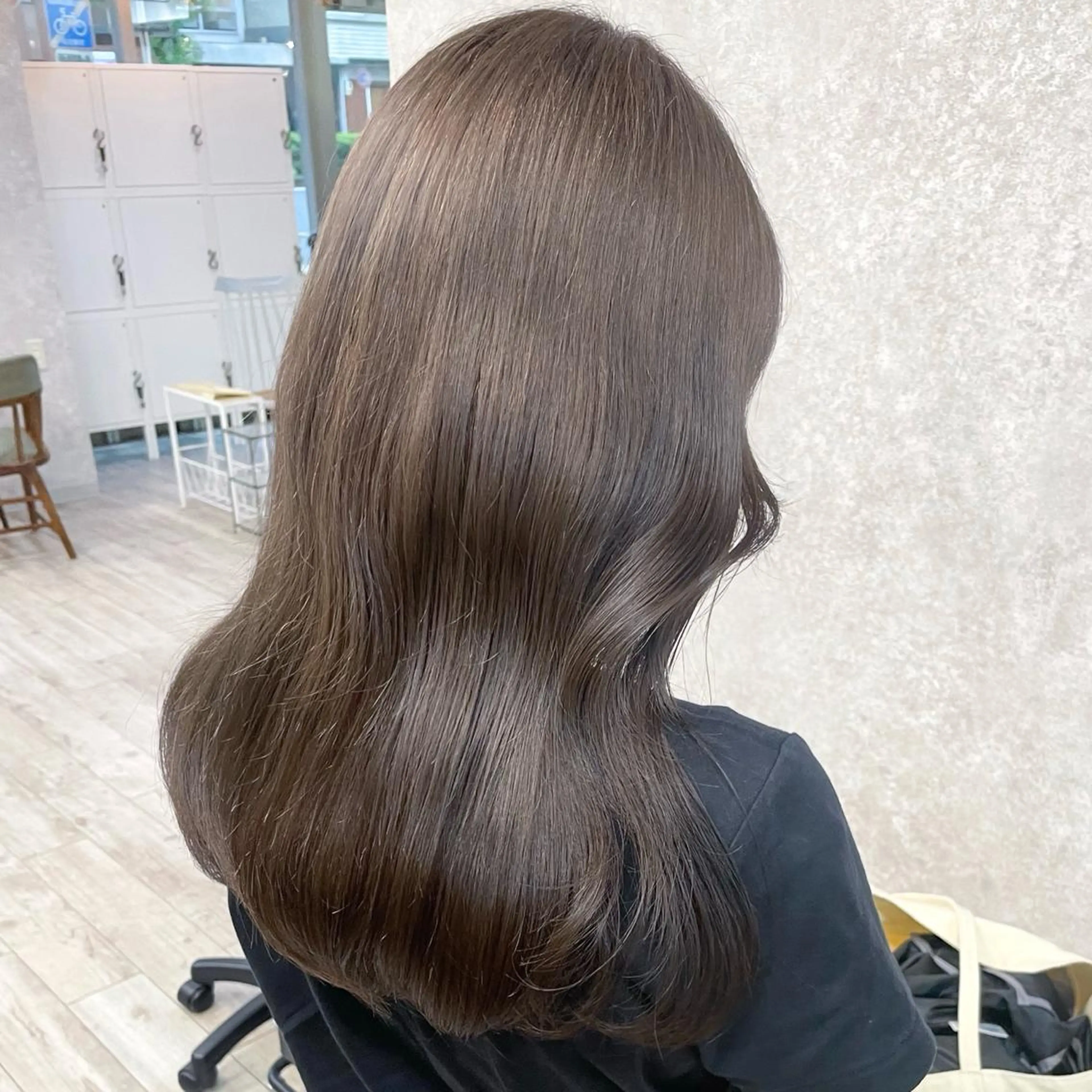 ミディアム カラー カット トリートメント 高橋 みく/ minim 暖色のヘアスタイル