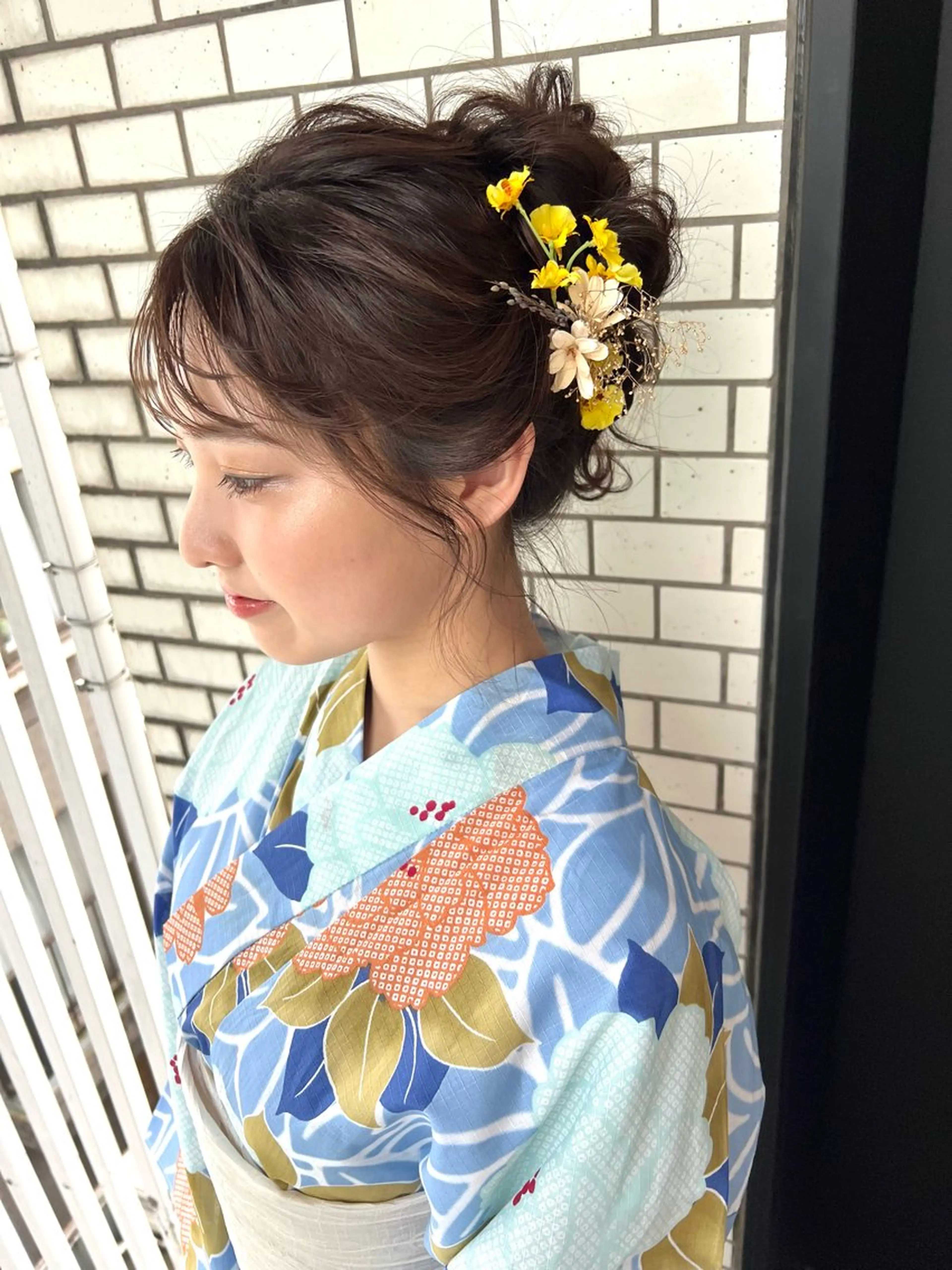 ヘアアレンジ 浴衣 大人可愛いヘアメイク 💋🧚‍♀️しずかのヘアスタイル