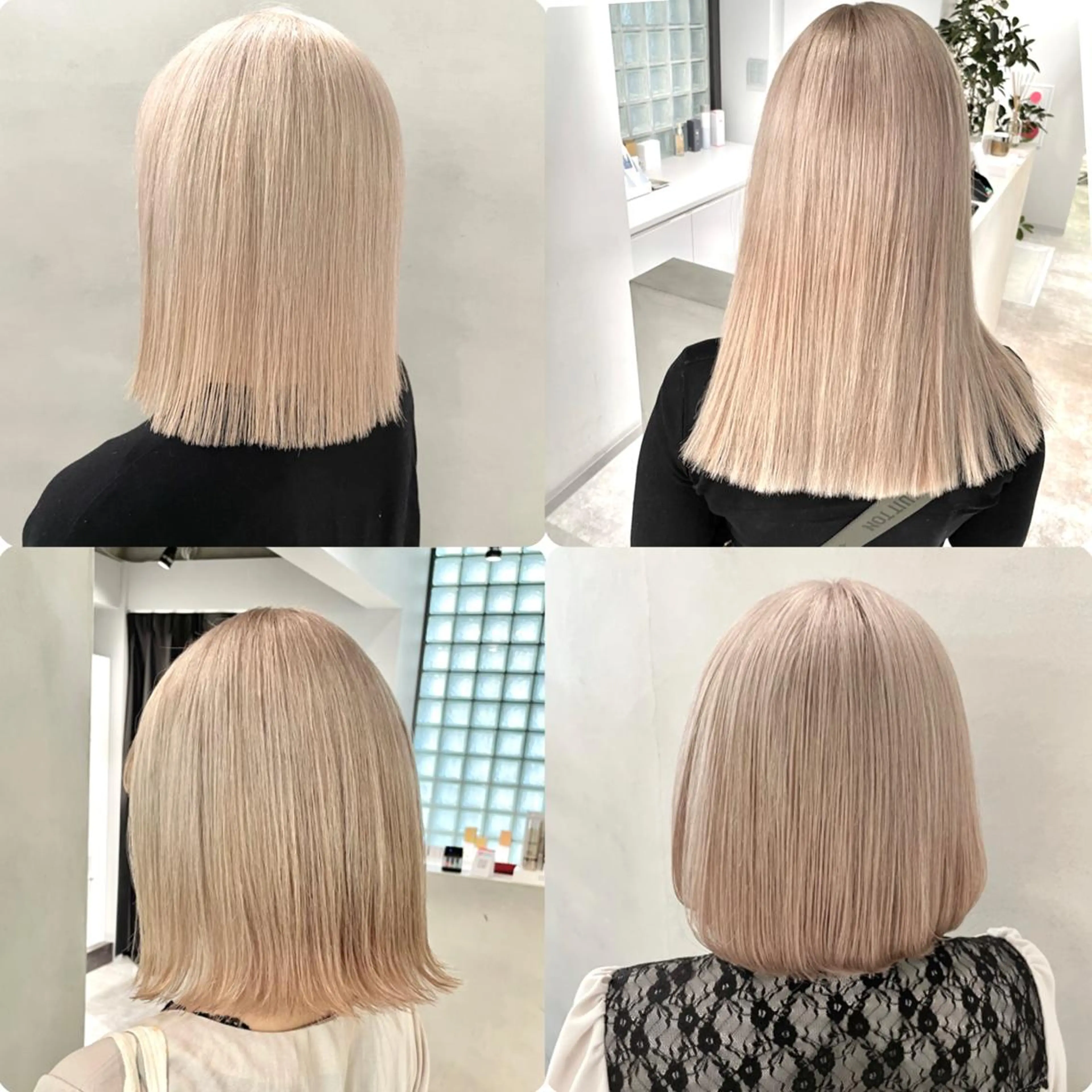 セミロング カラー ハイトーンカラー ヘアカラー トリートメント MiL所属・✨ハイトーン✨ 濱田知孝のヘアスタイル