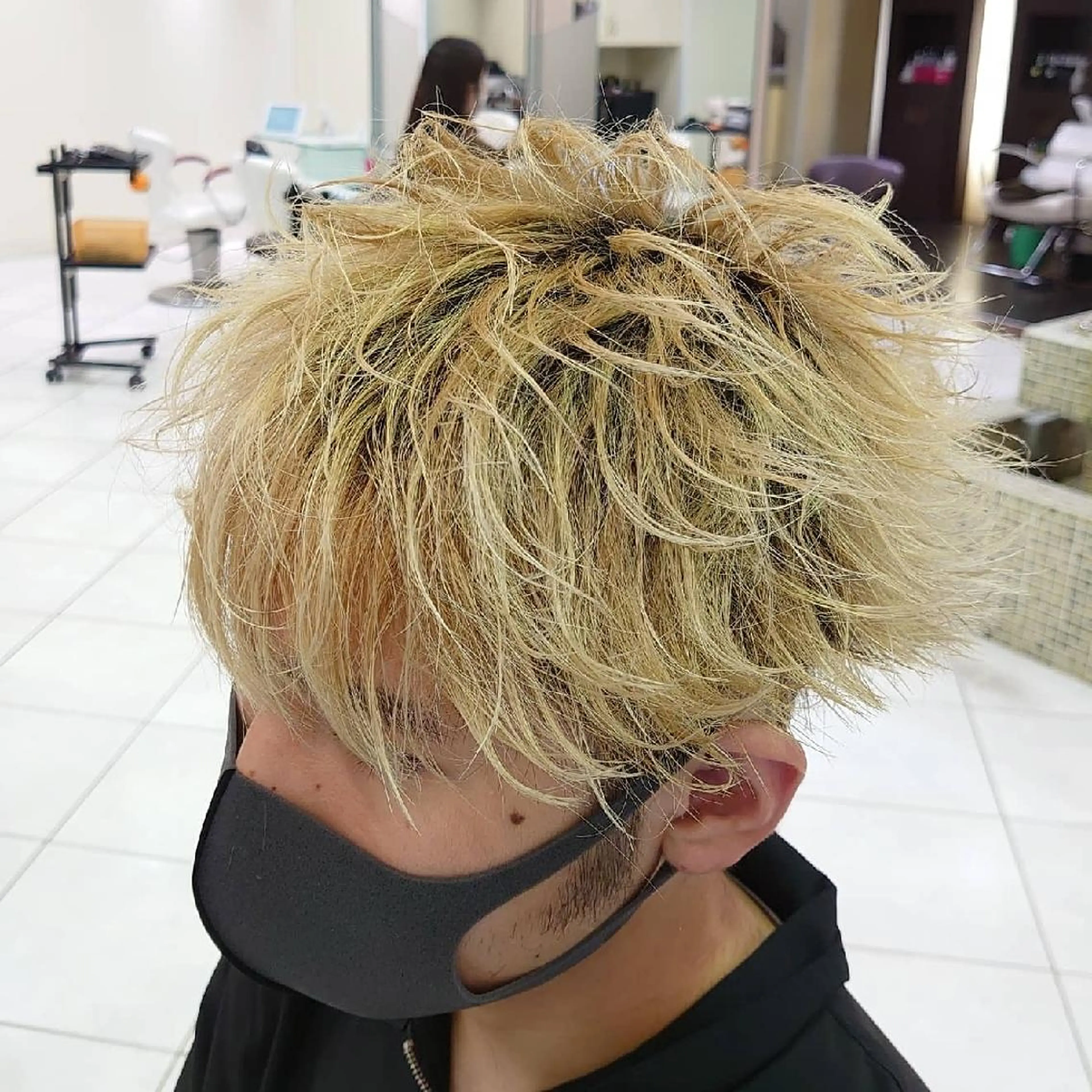 ショート ヘアアレンジ メンズ マッシュ 刈り上げ 🐺デザインウルフ / 一ノ瀬 凌🐺のヘアスタイル