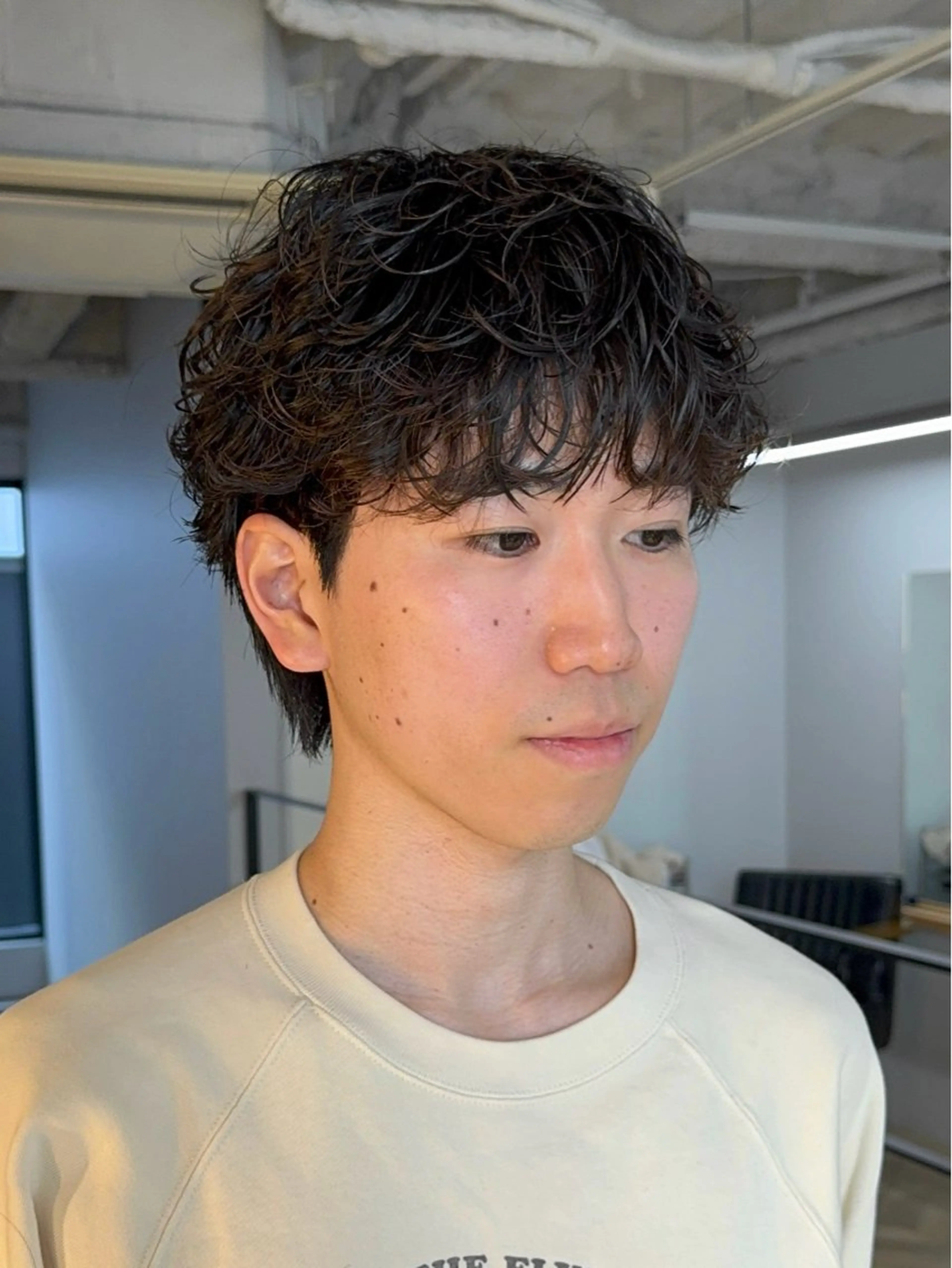 ショート パーマ メンズ カット パーマ ニュアンスパーマ/ 韓国ヘア/natsuのヘアスタイル