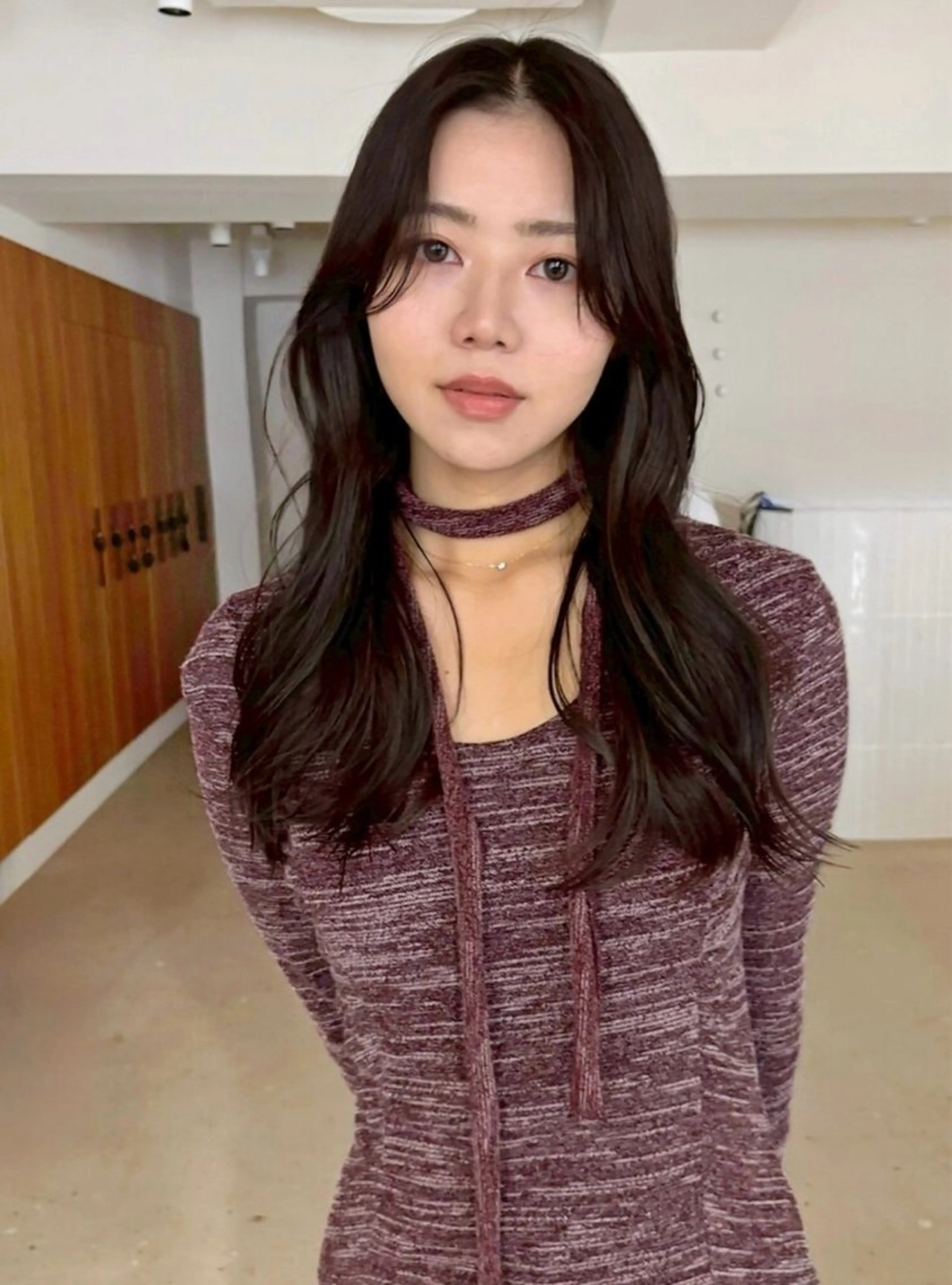 セミロング カラー 切りっぱなしボブ ベージュカラー ブリーチ ダブルカラー グレージュ カット ヘアカラー トリートメント 山口生真 ✂︎小顔矯正カットのヘアスタイル