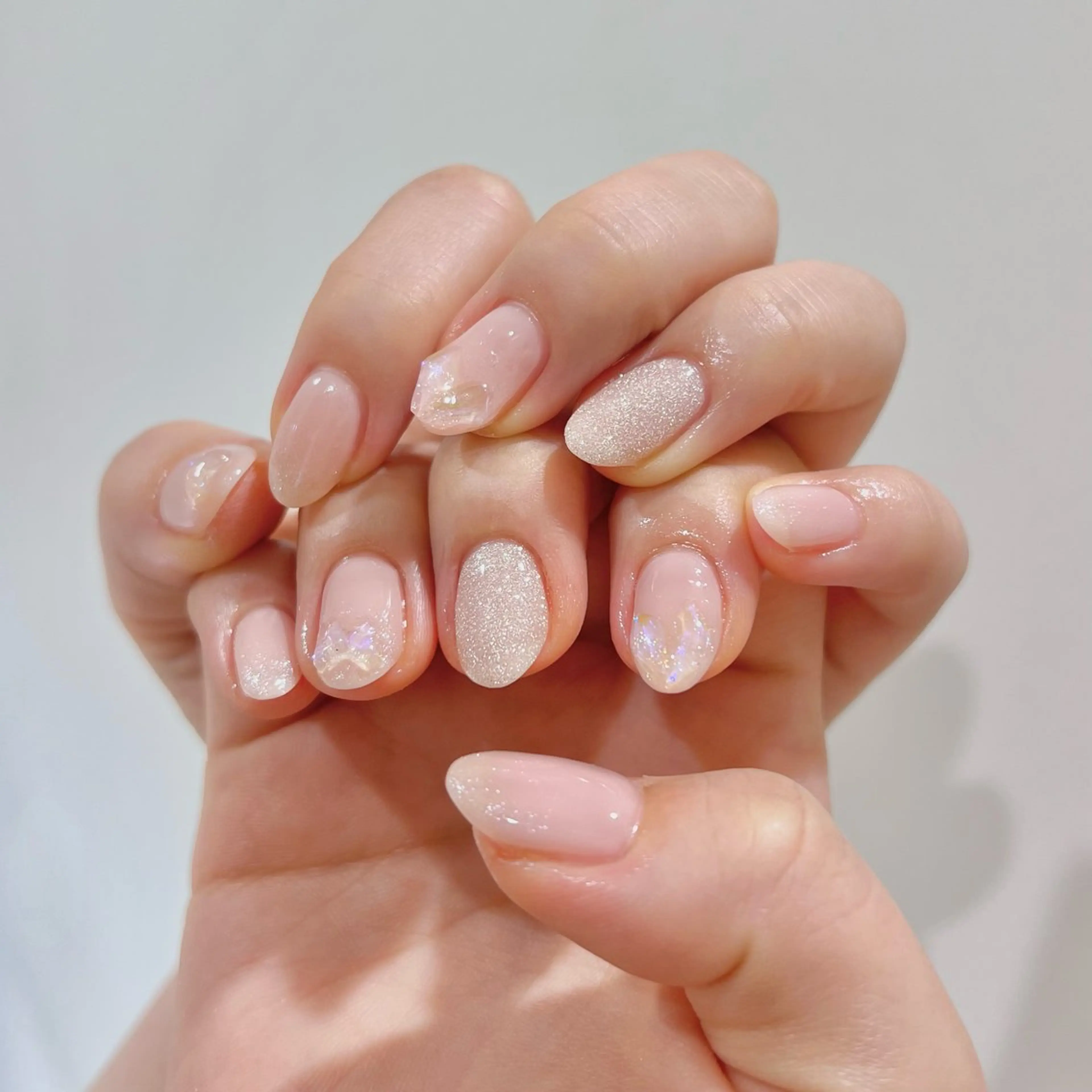 ネイル ピンク 春ネイル ハンドネイル 🎀チーク/ちゅるん 🫧chisa🎀のネイルデザイン