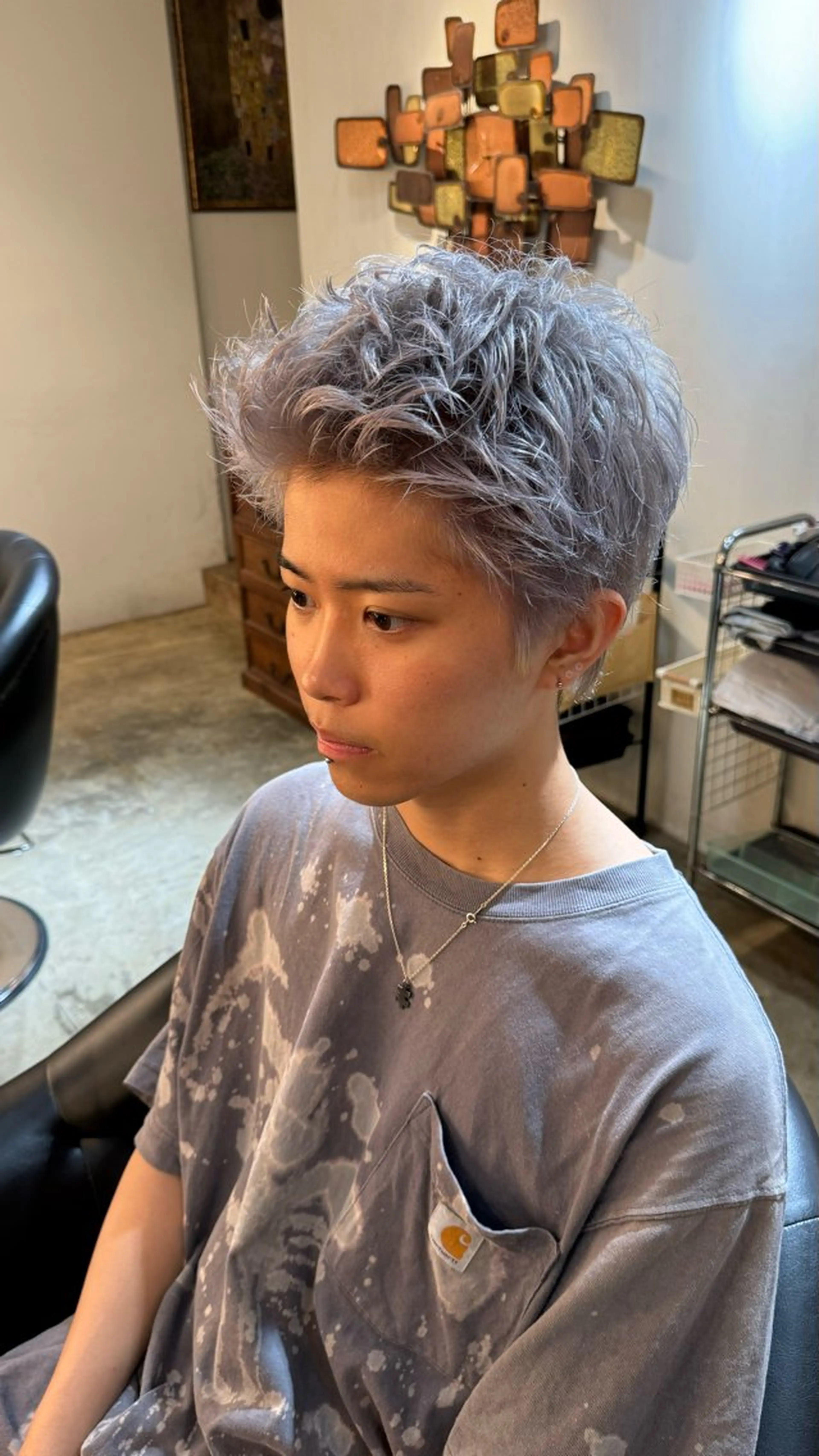カラー ヘアカラー 中嶋 莉子のヘアスタイル