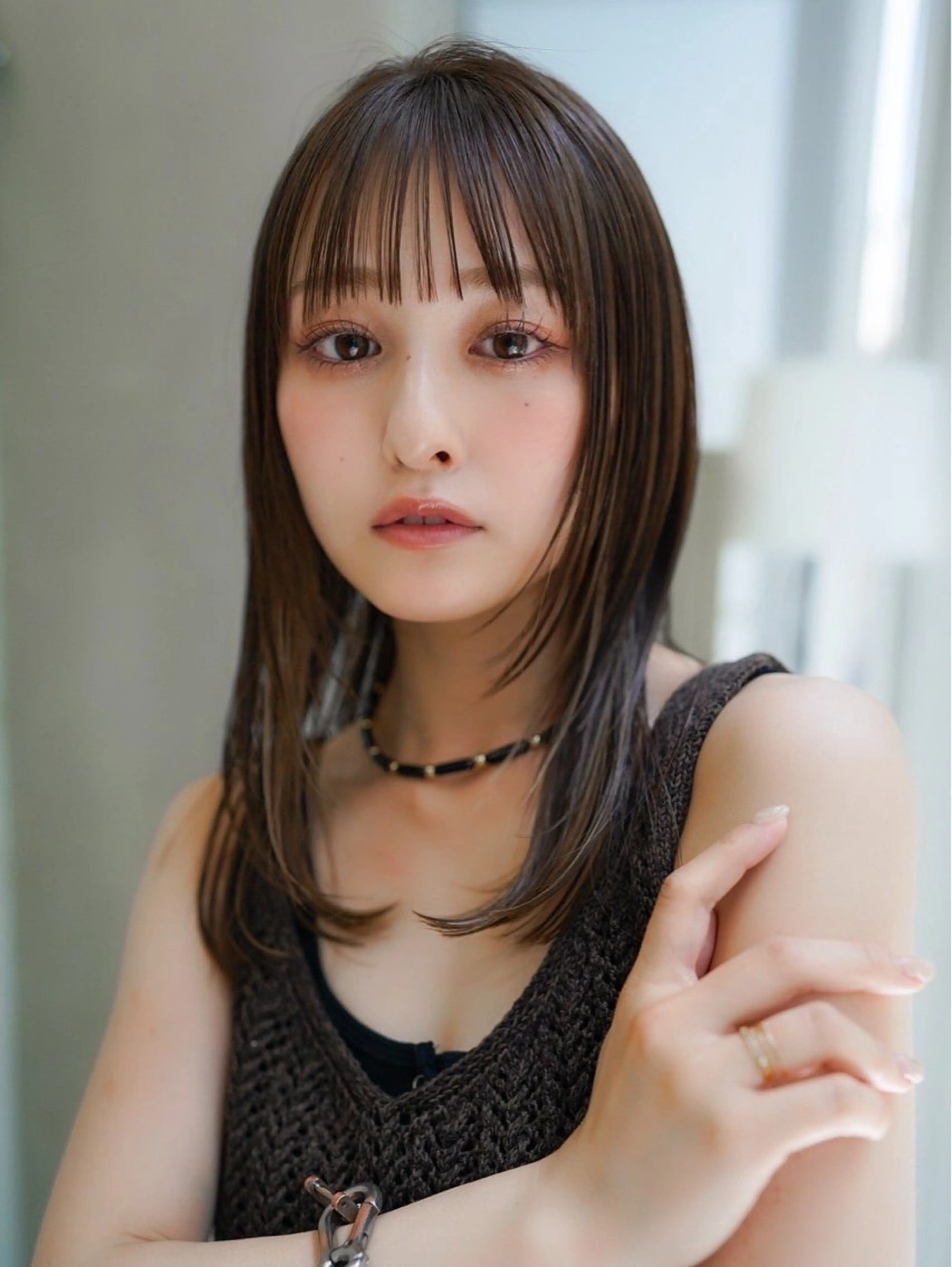 セミロング カラー MISAKI🪐 💫のヘアスタイル