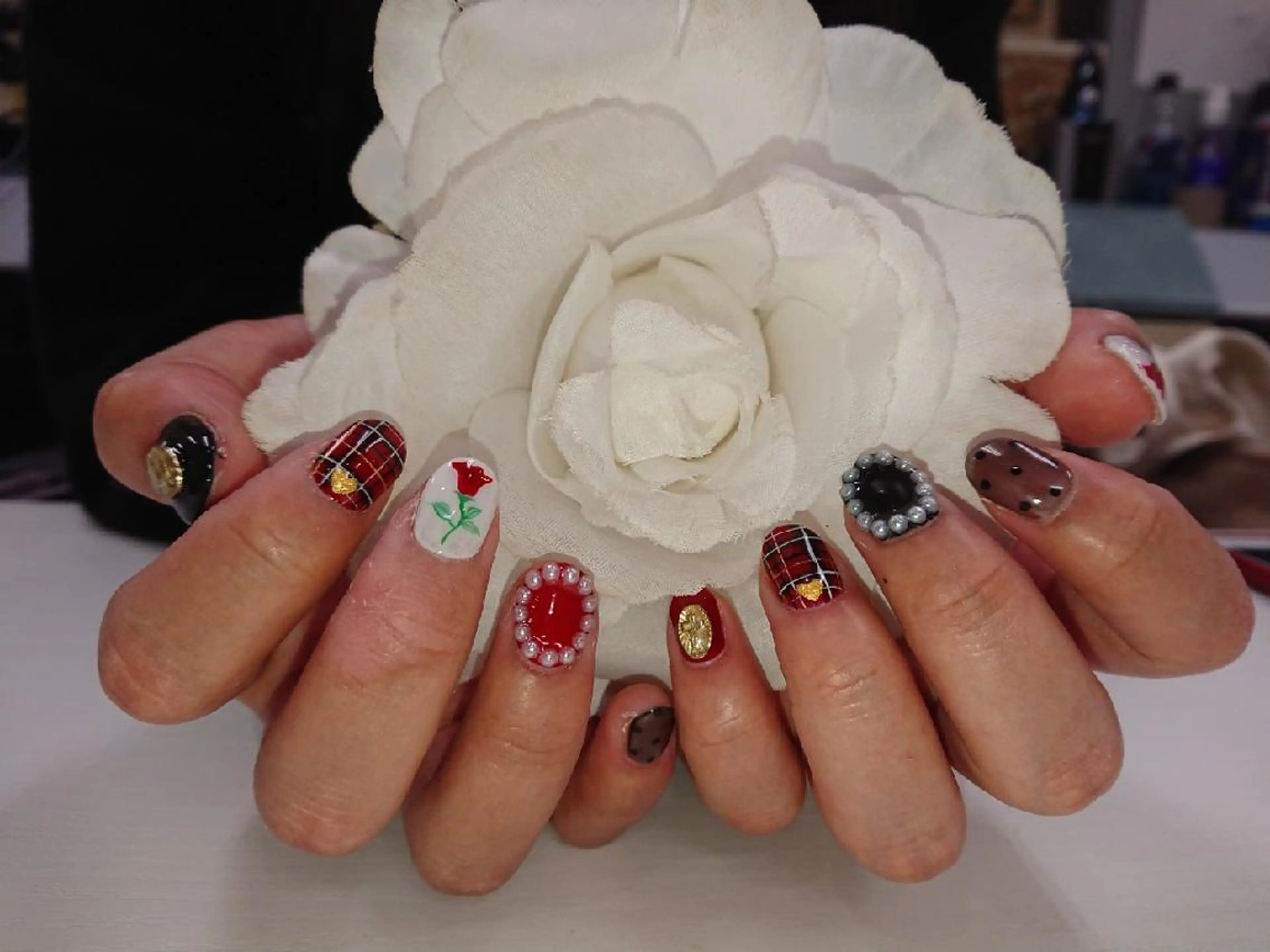 ショート ネイル ハンドネイル nail salon Blancのネイルデザイン