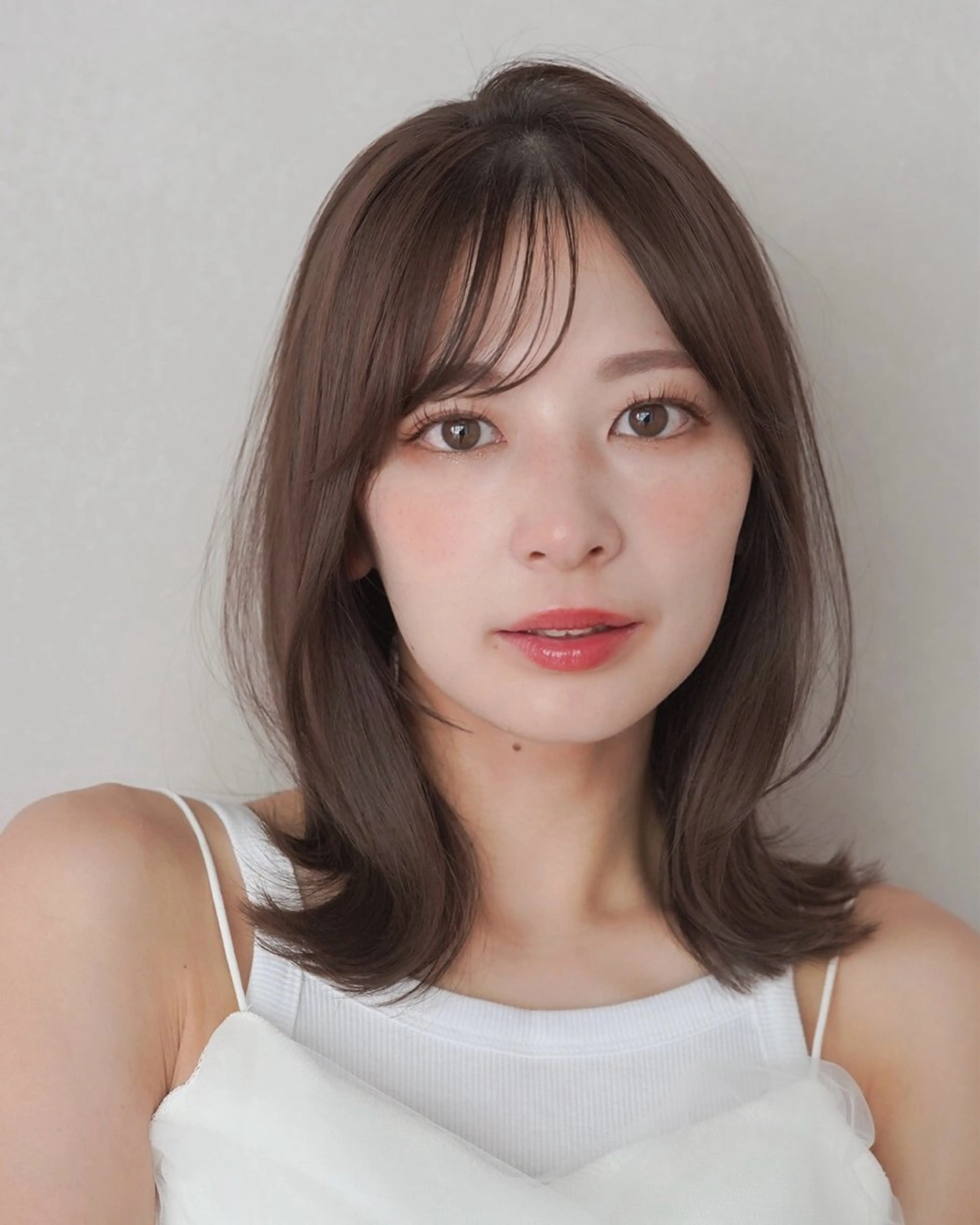 ミディアム レイヤーカット/ くびれヘア佐藤大空のヘアスタイル