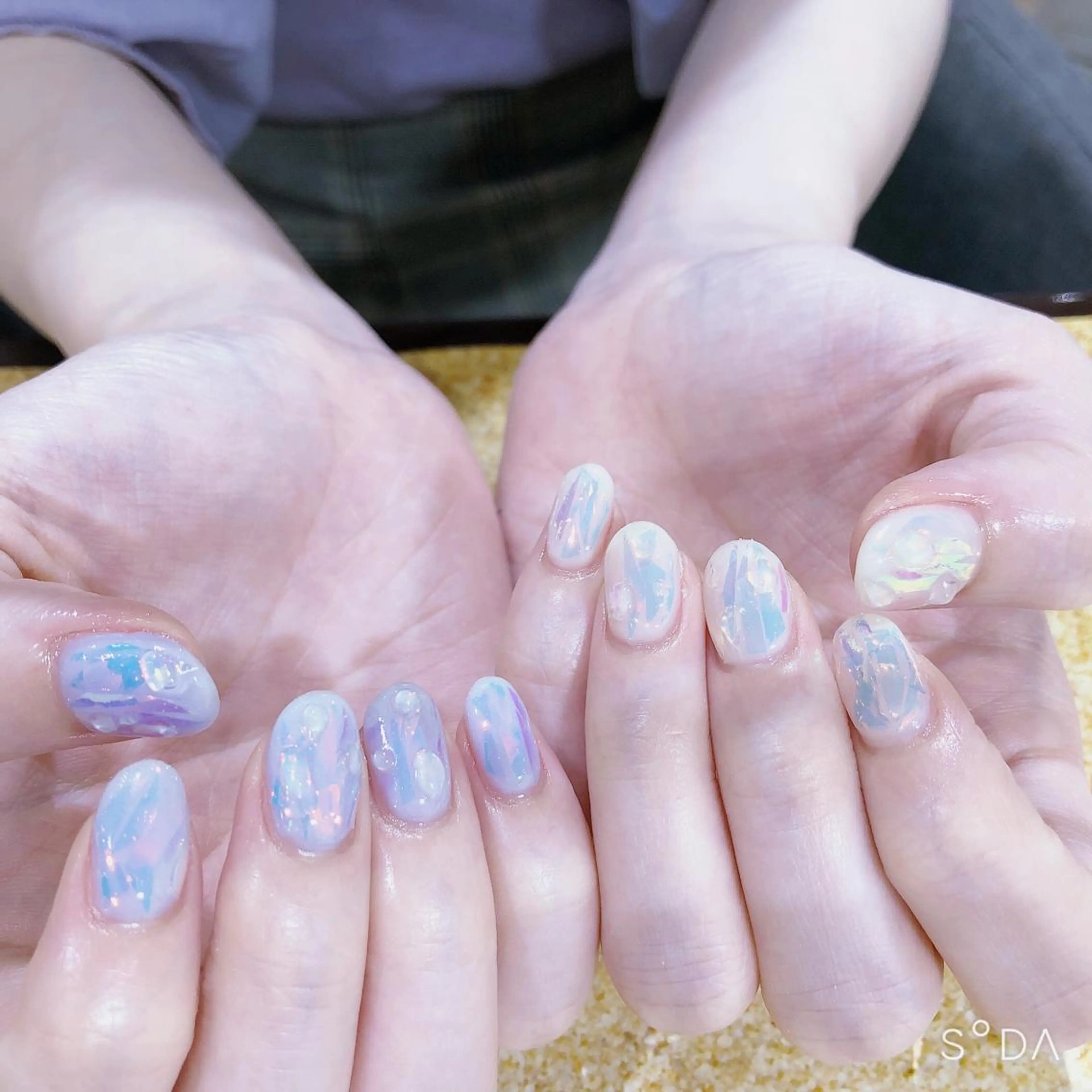 ネイル 氷ネイル・うるうるネイル ハンドネイル 吉野✨ ネイルデザイナー✨のネイルデザイン