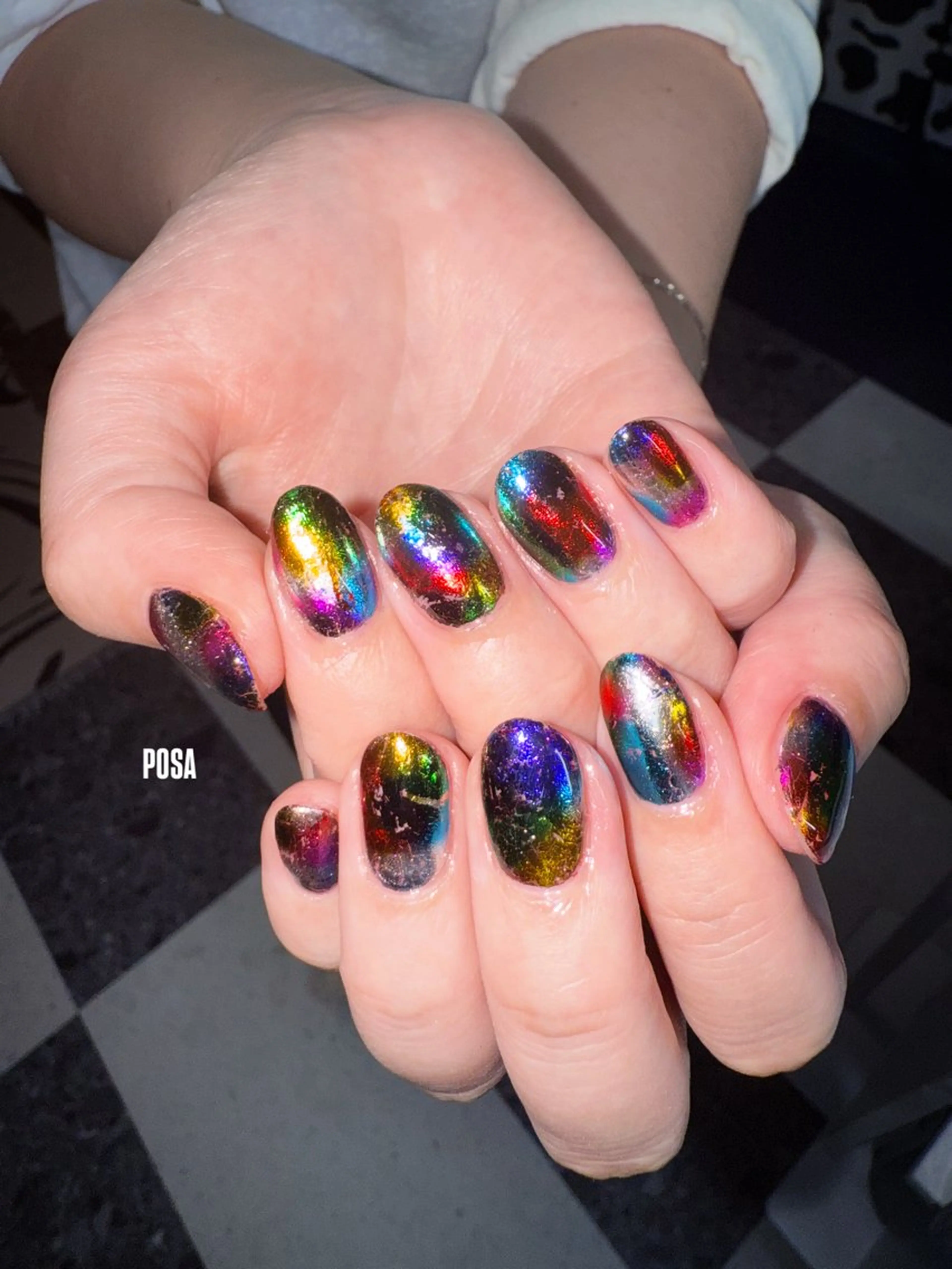 ネイル ワンカラーネイル シンプルネイル ハンドネイル posa nail モエミのネイルデザイン