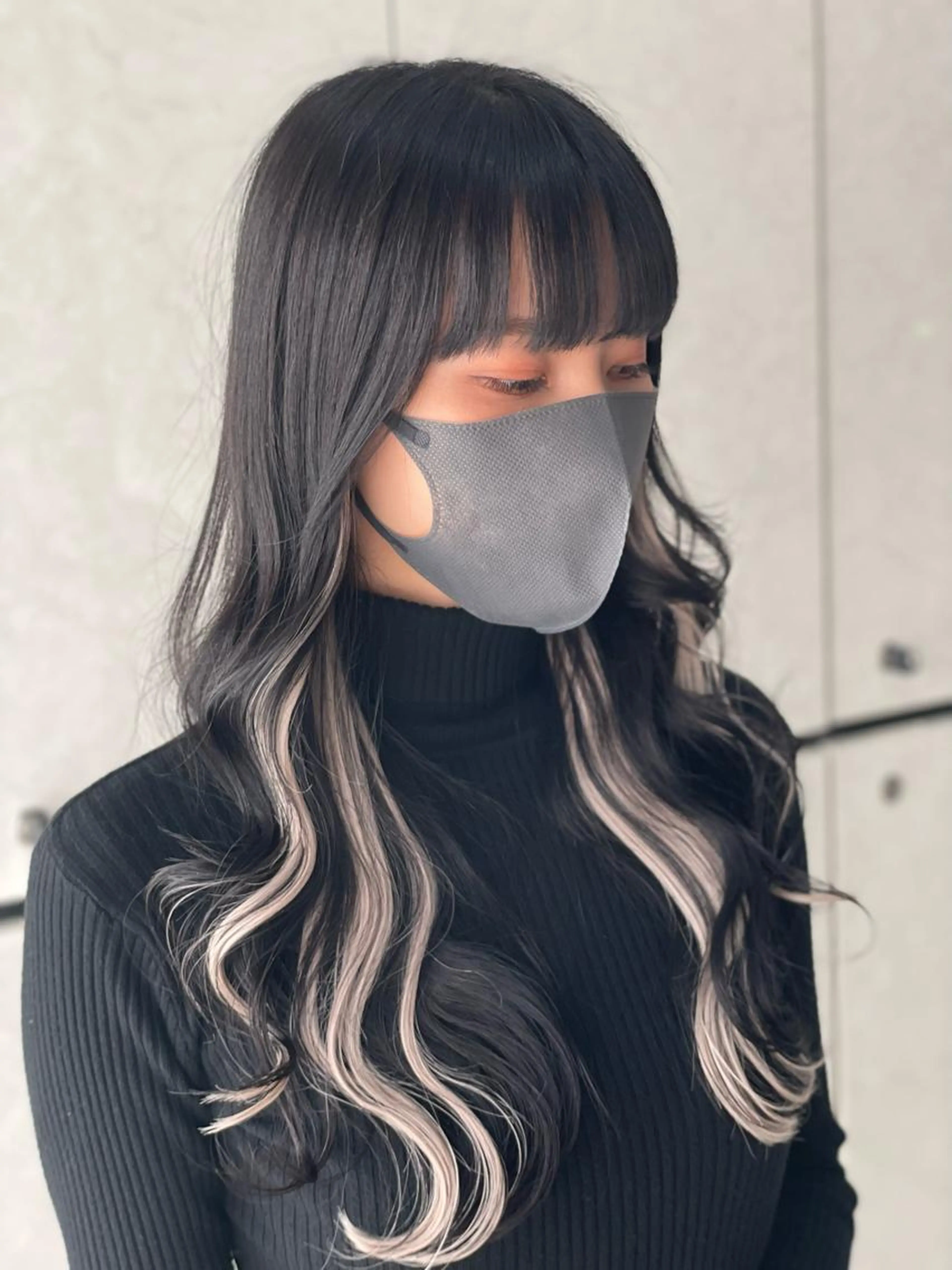 💎ダメージ0💎インナーorコントラストハイライト【10本ならどこにつけてもOK】＋ワンカラー　エクステカット込み✂︎の写真