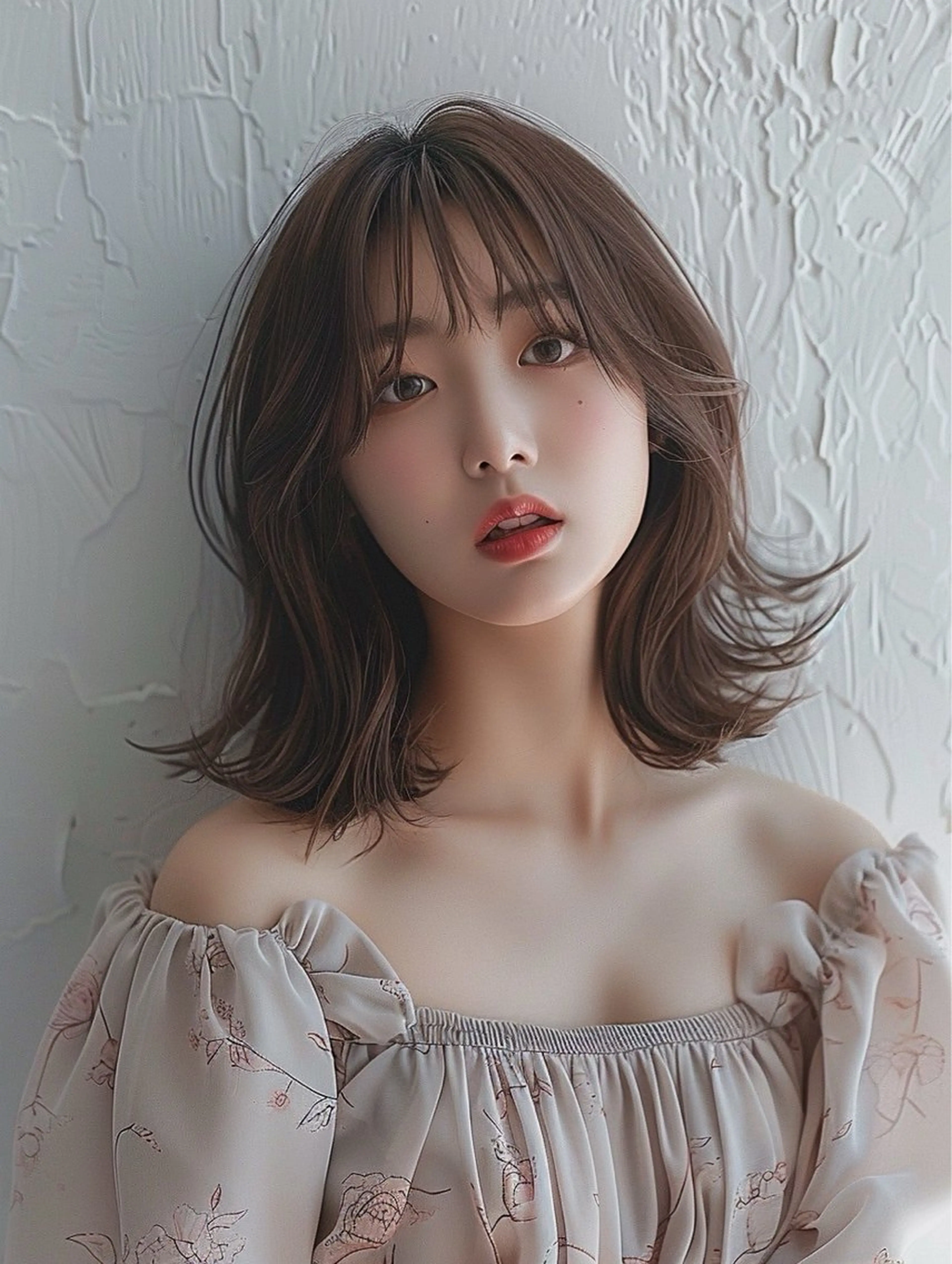 ミディアム カラー ヘアアレンジ 暖色カラー / minoriのヘアスタイル