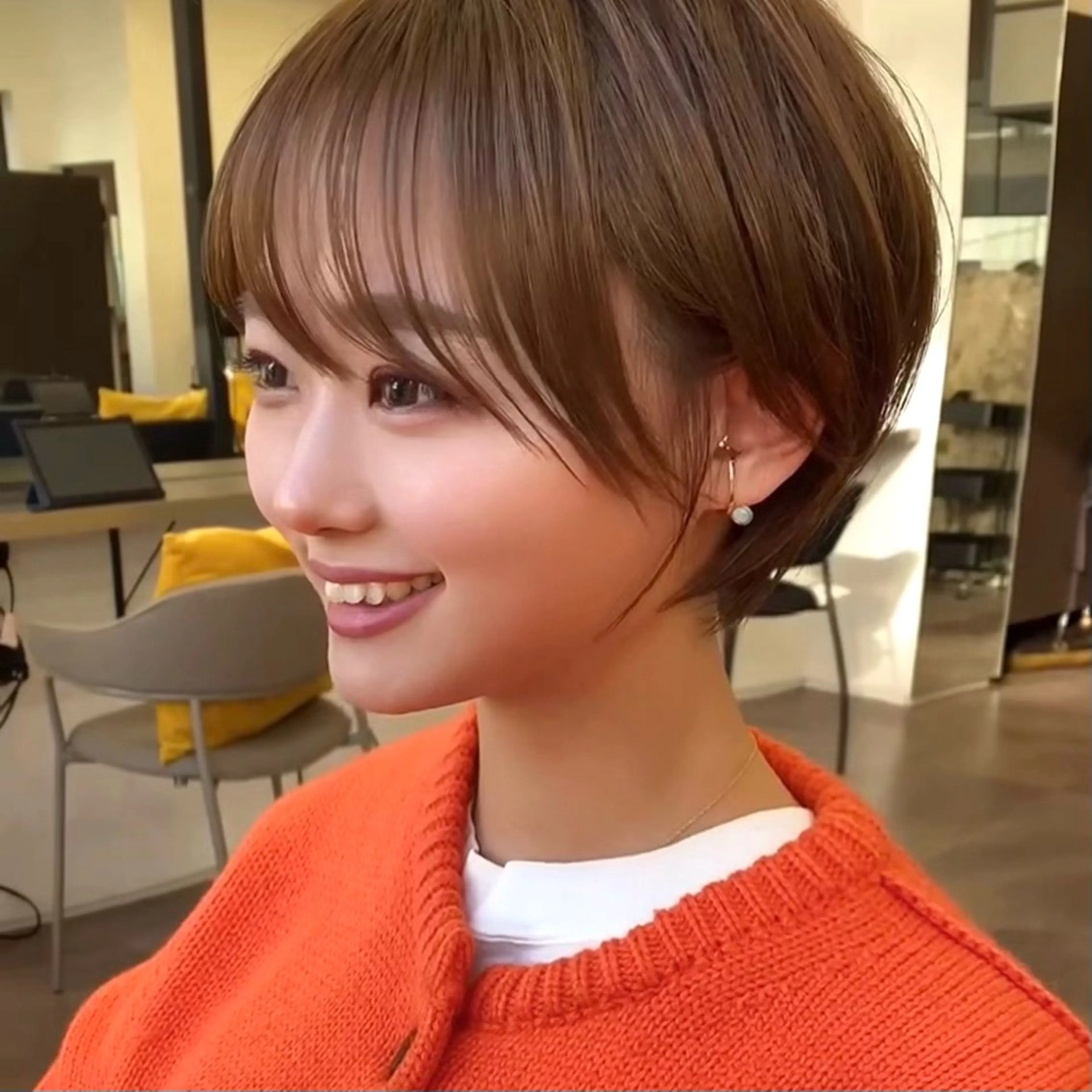 ショート VIEW Tokyo所属・🎀ミディアムボブ/ 縮毛矯正/ひかりのヘアスタイル