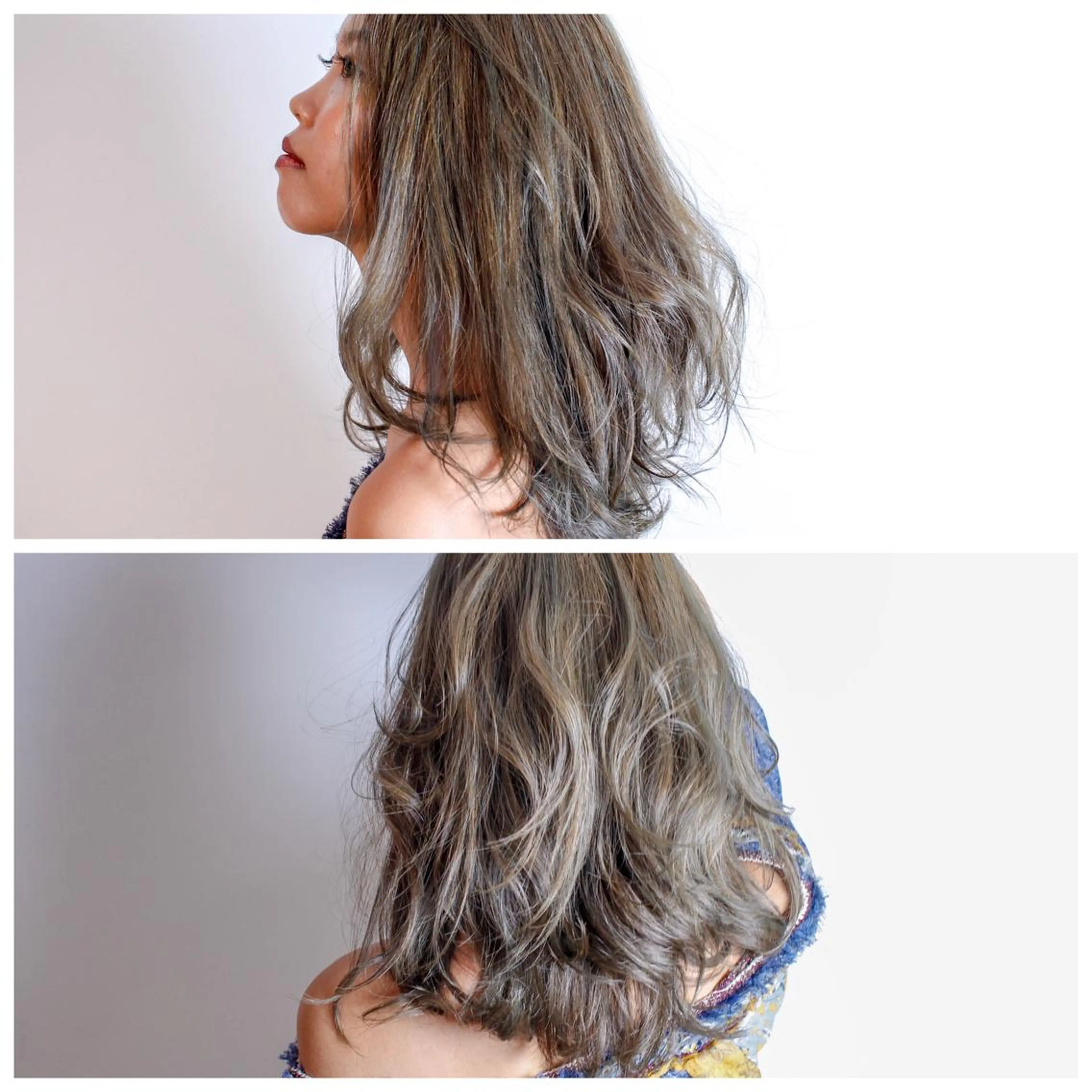 セミロング カラー アッシュ ベージュカラー ブリーチ ハイライトカラー イルミナカラー カット ヘアカラー トリートメント BOB🌟ハイトーン /ブリーチ/TAKUのヘアスタイル