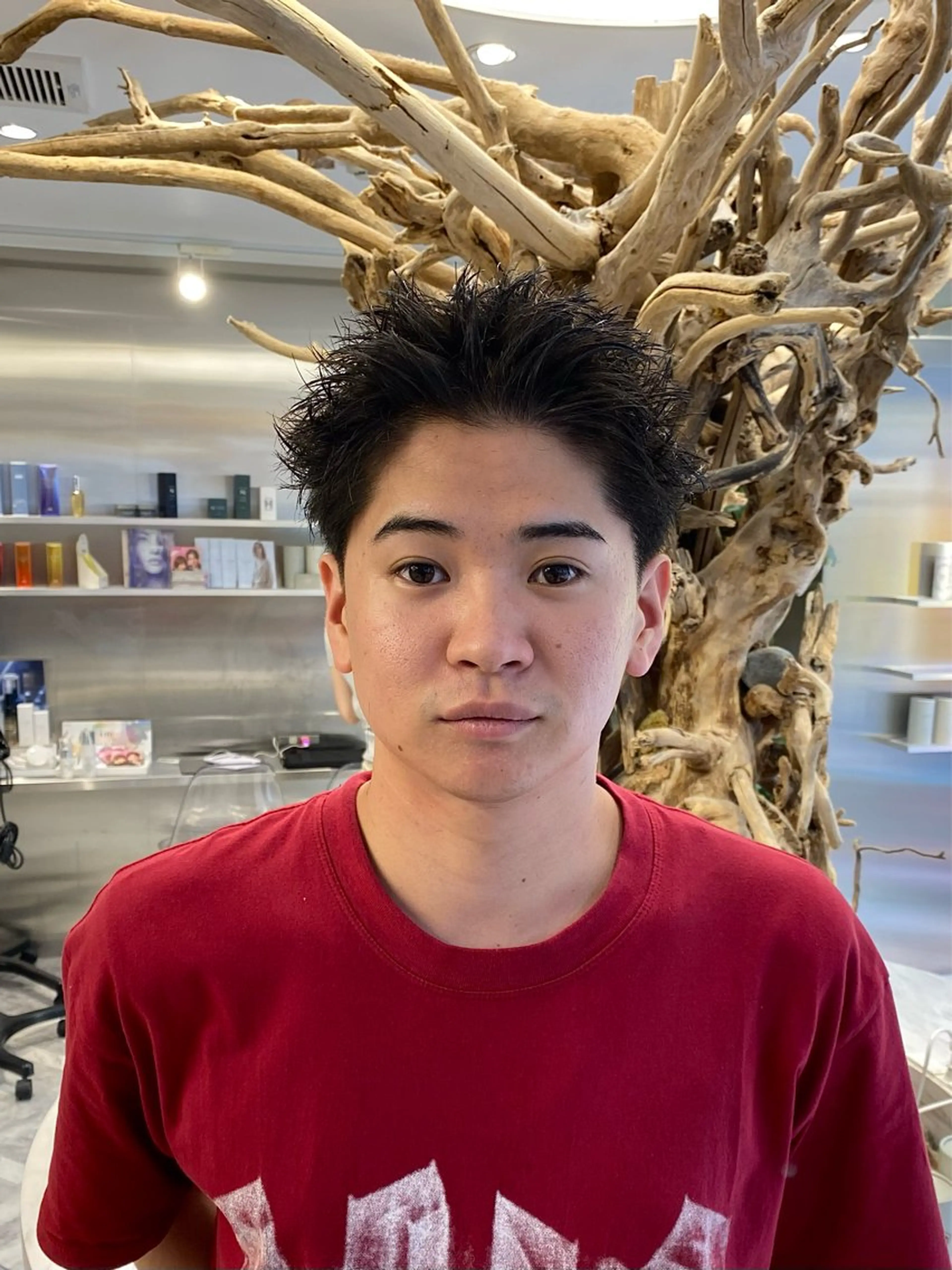 ショート メンズ カット シャドウパーマ/ ルーズパーマ/メンズのヘアスタイル