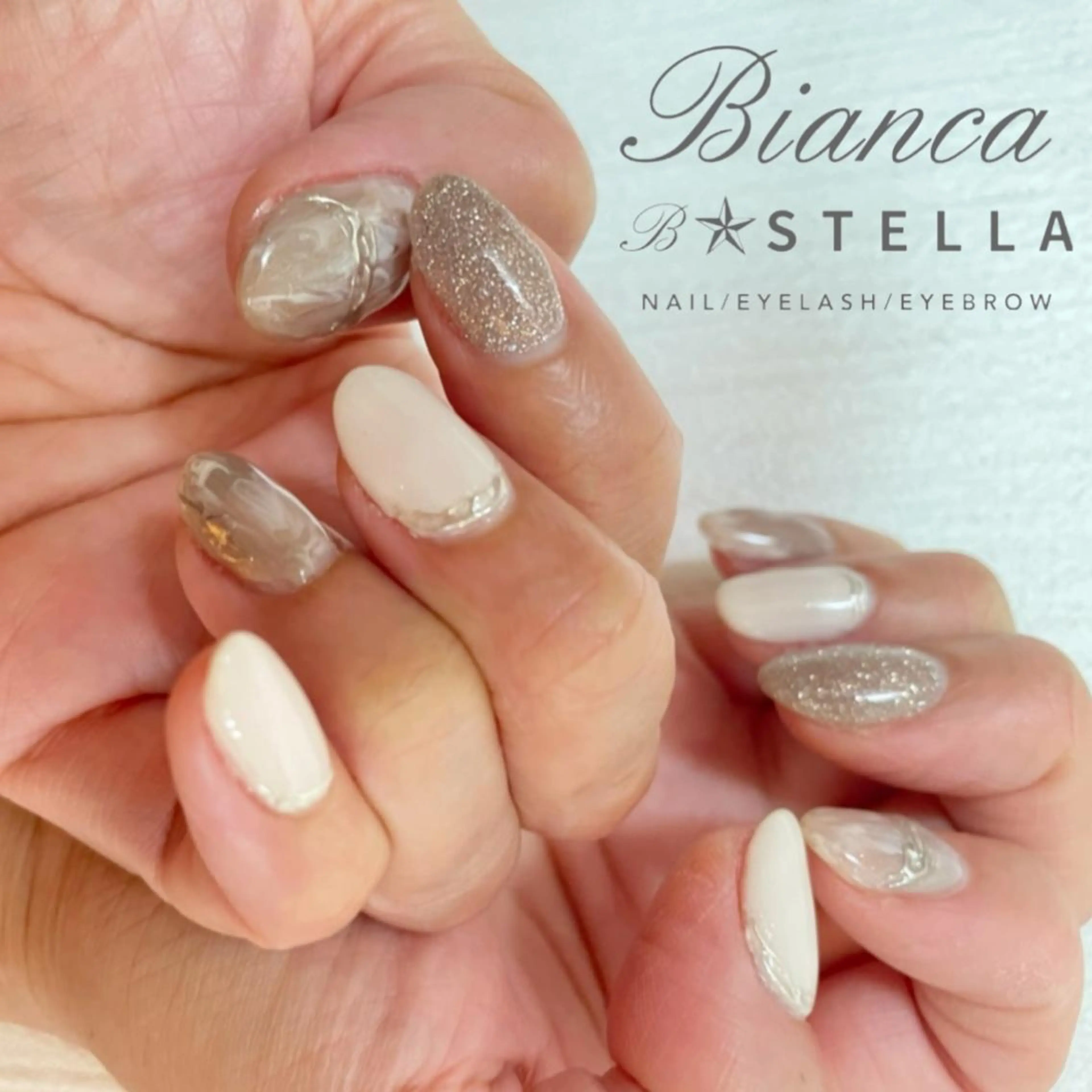 ネイル フラッシュネイル ラメ(グリッター) Mojyam nail所属・松本 実咲のネイルデザイン