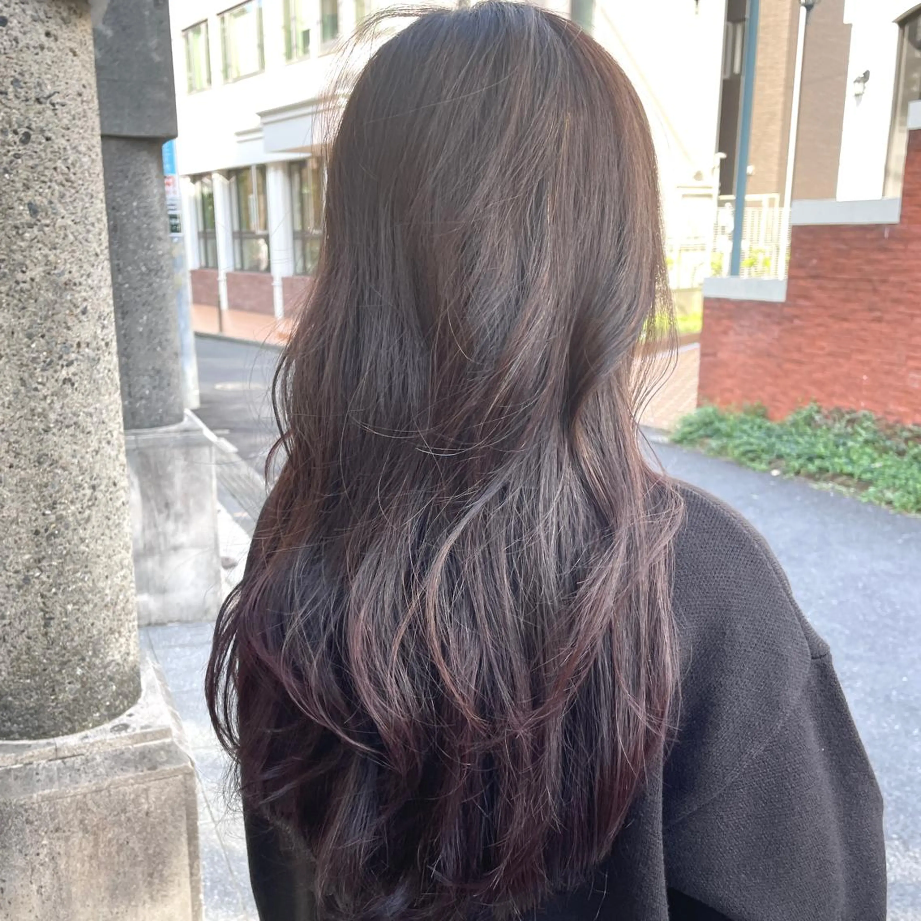 ロング カラー カット ヘアカラー トリートメント ヘッドスパ DX SHARE SALON所属・matka白髪ぼかし 大人ヘア/KEIKOのヘアスタイル