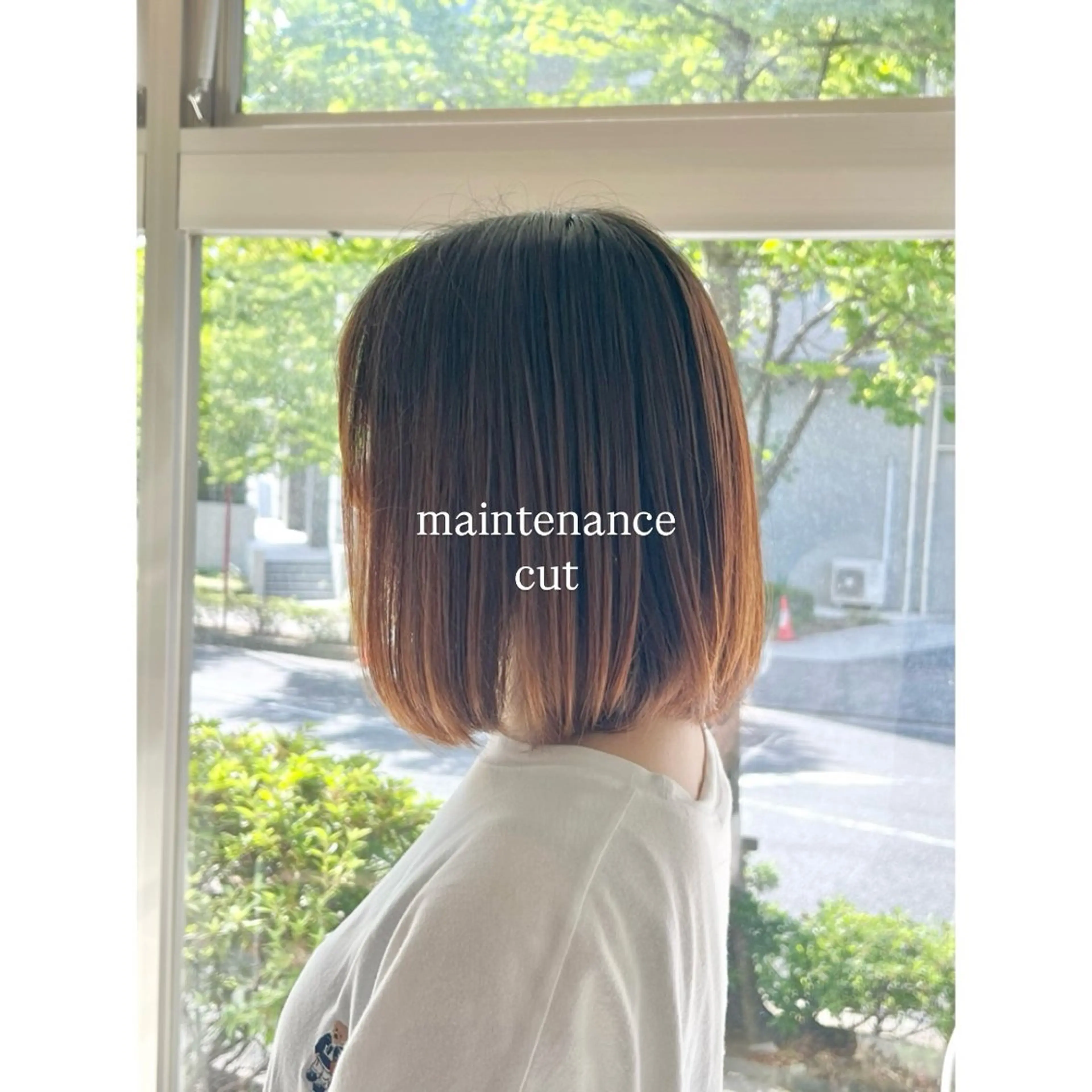 ミディアム カット スパ/暖色カラー /白髪染め/ひな🫧のヘアスタイル