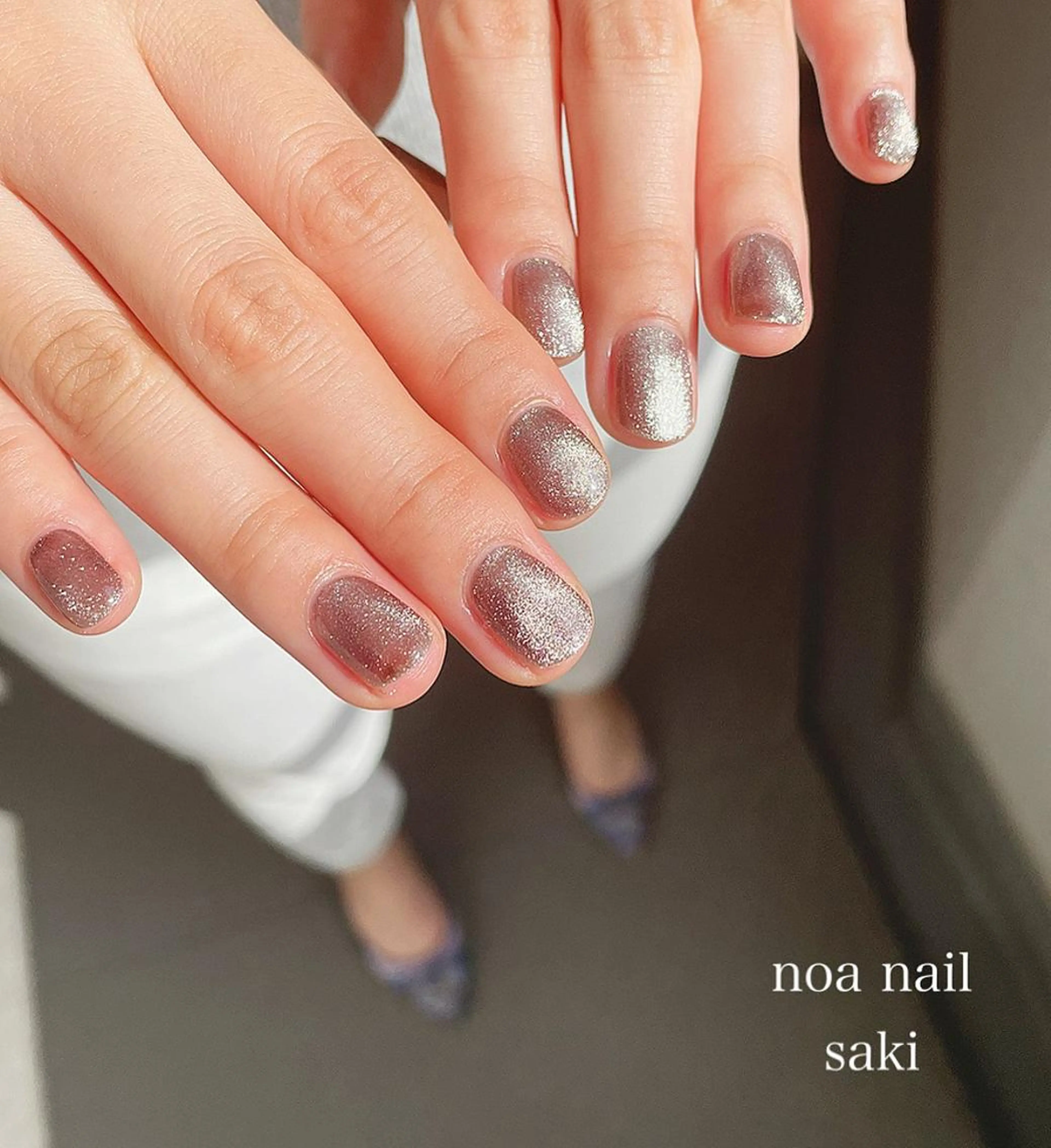 ネイル アートネイル オーロラネイル ジェルネイル 氷ネイル・うるうるネイル 韓国ネイル nailsalon noa所属・nailsalon noaのネイルデザイン
