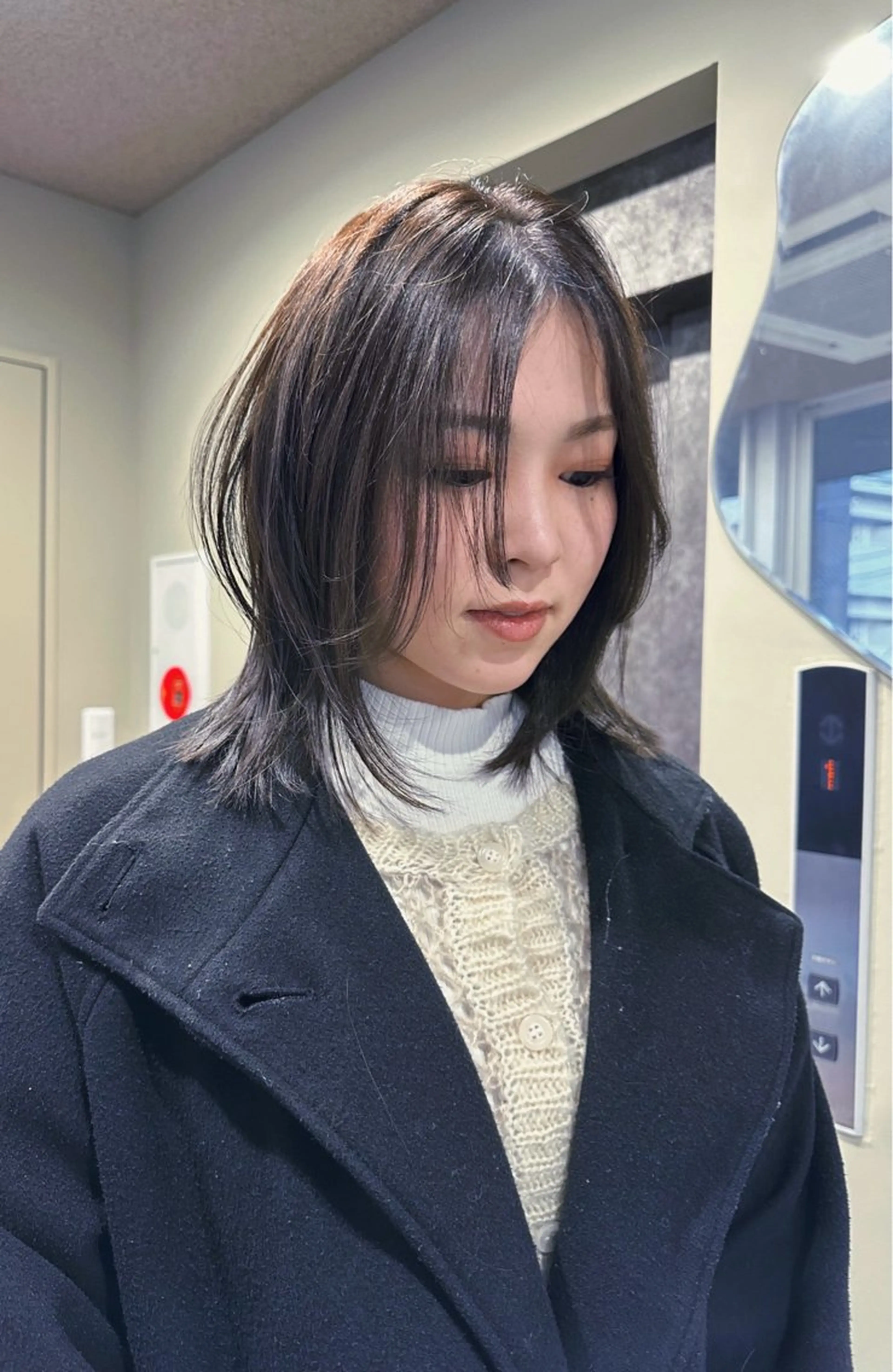 ミディアム 渡辺 良城のヘアスタイル