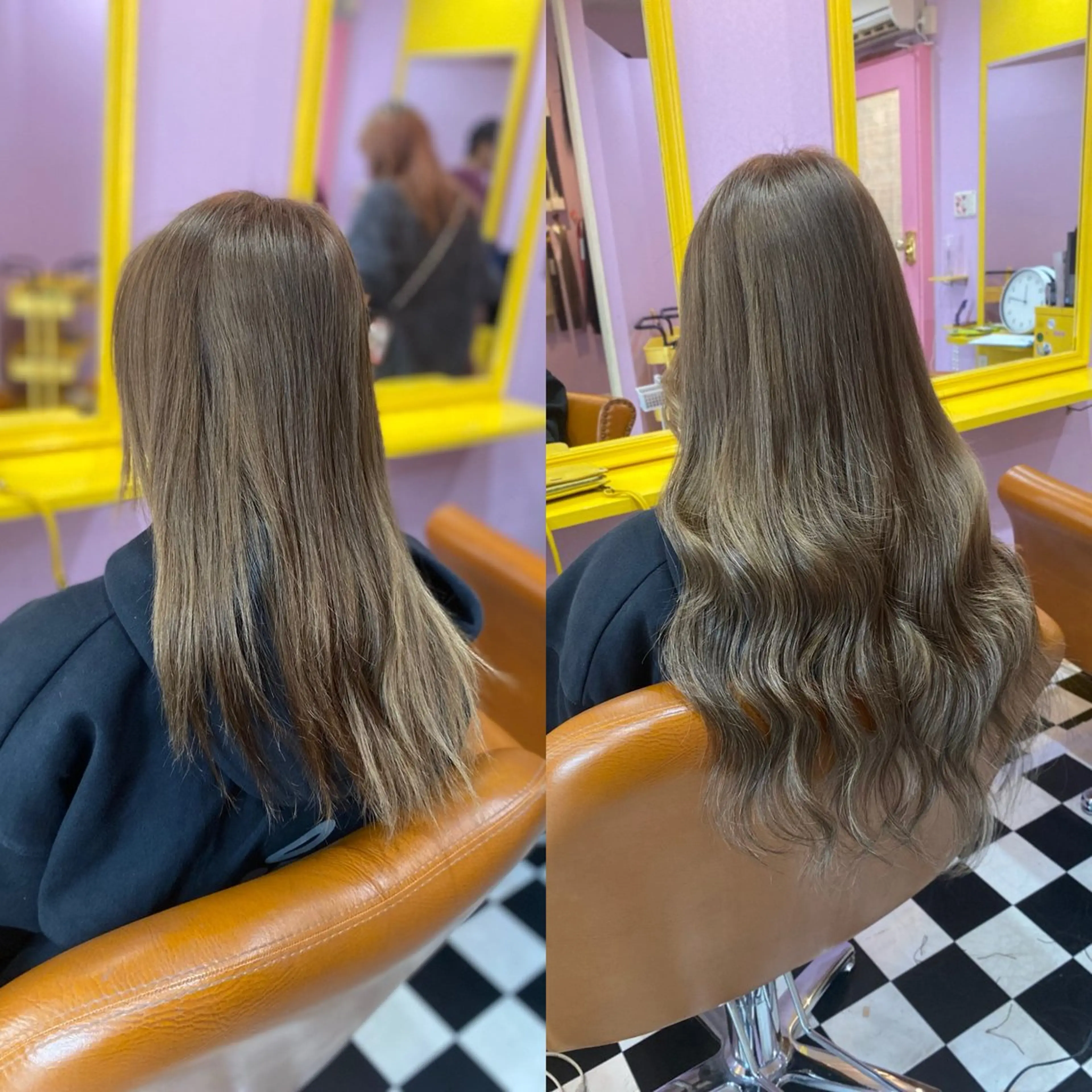 セミロング エクステ チビ編み込みエクステ どぅ〜す/YUIのヘアスタイル