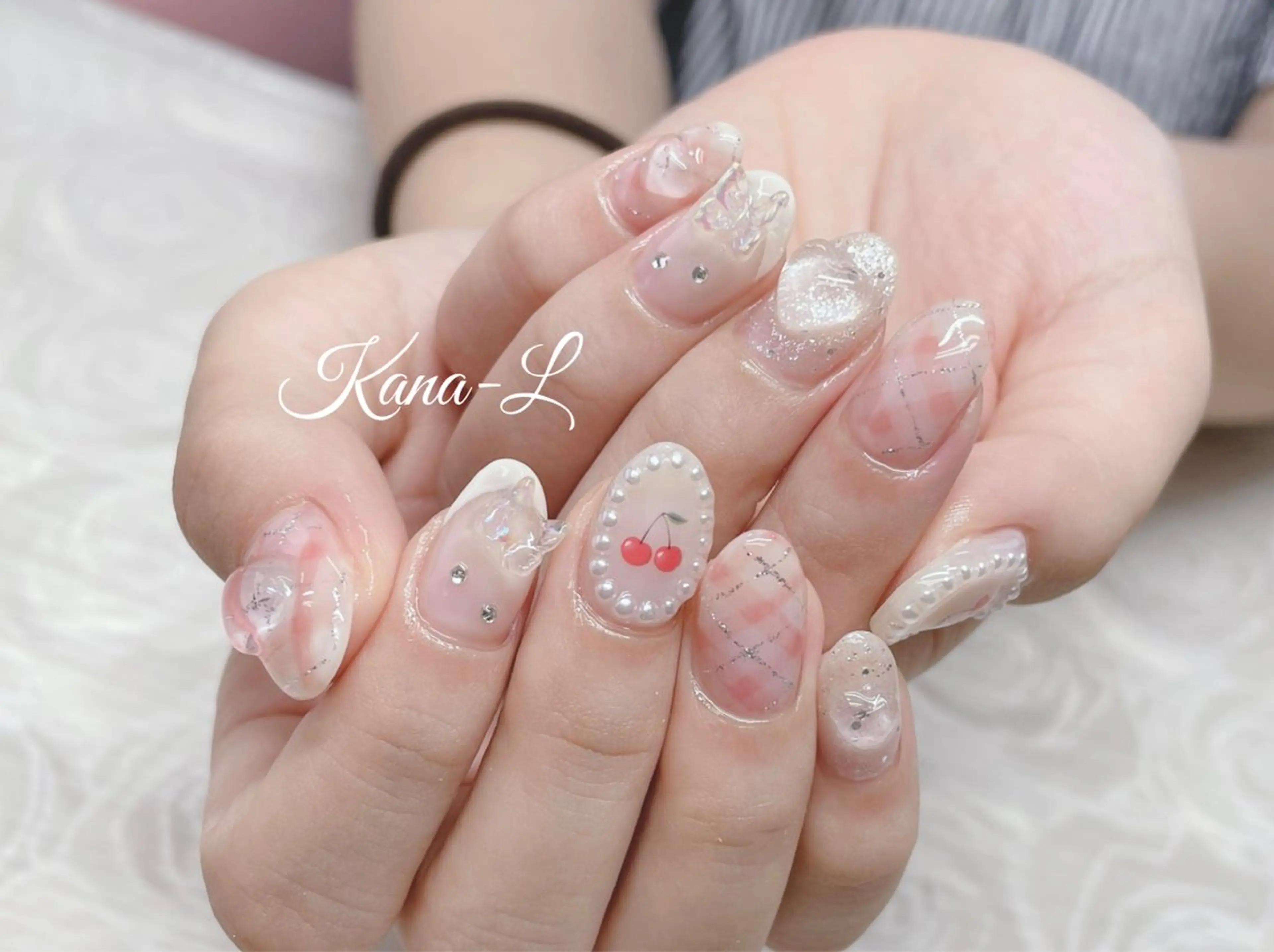 カラー ネイル フレンチネイル ジェルネイル 韓国ネイル パラジェル ワンホンネイル 芦辺 香奈のネイルデザイン