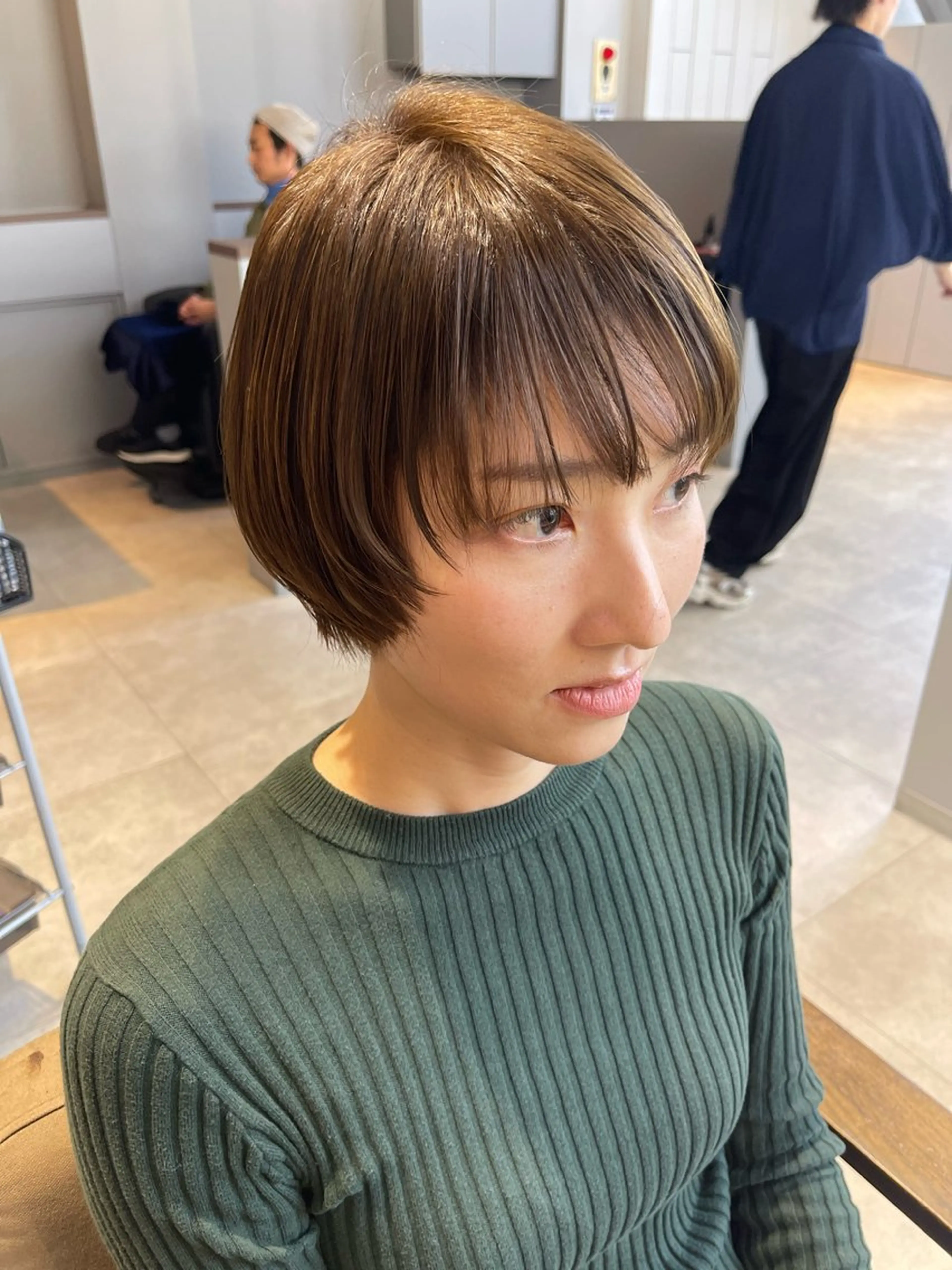 ショート ショートヘア 縮毛矯正 カット 石原圭悟 /ショート/艶カラーのヘアスタイル