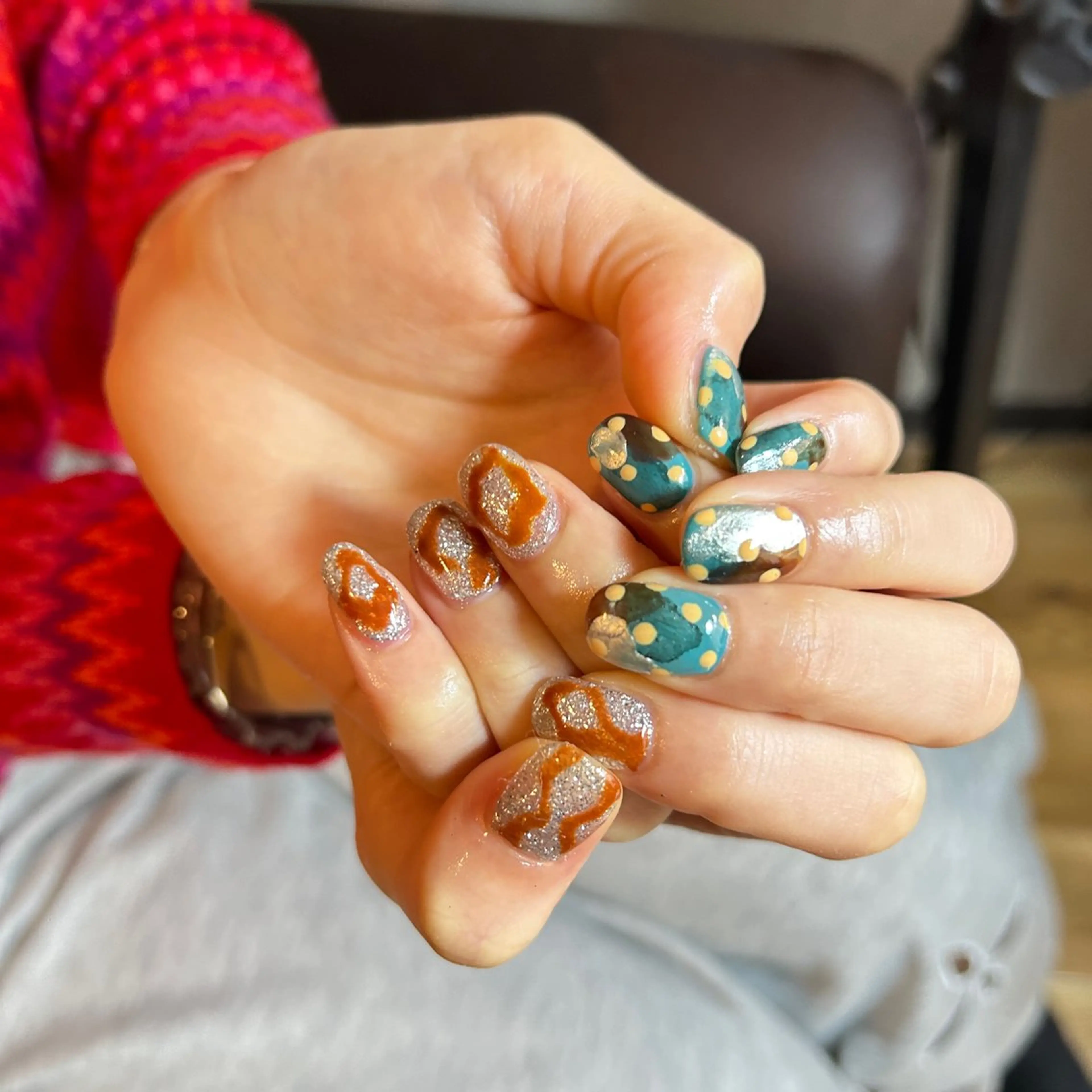 ネイル ハンドネイル フリーランス¨̮⃝ ネイリストOKADAのネイルデザイン