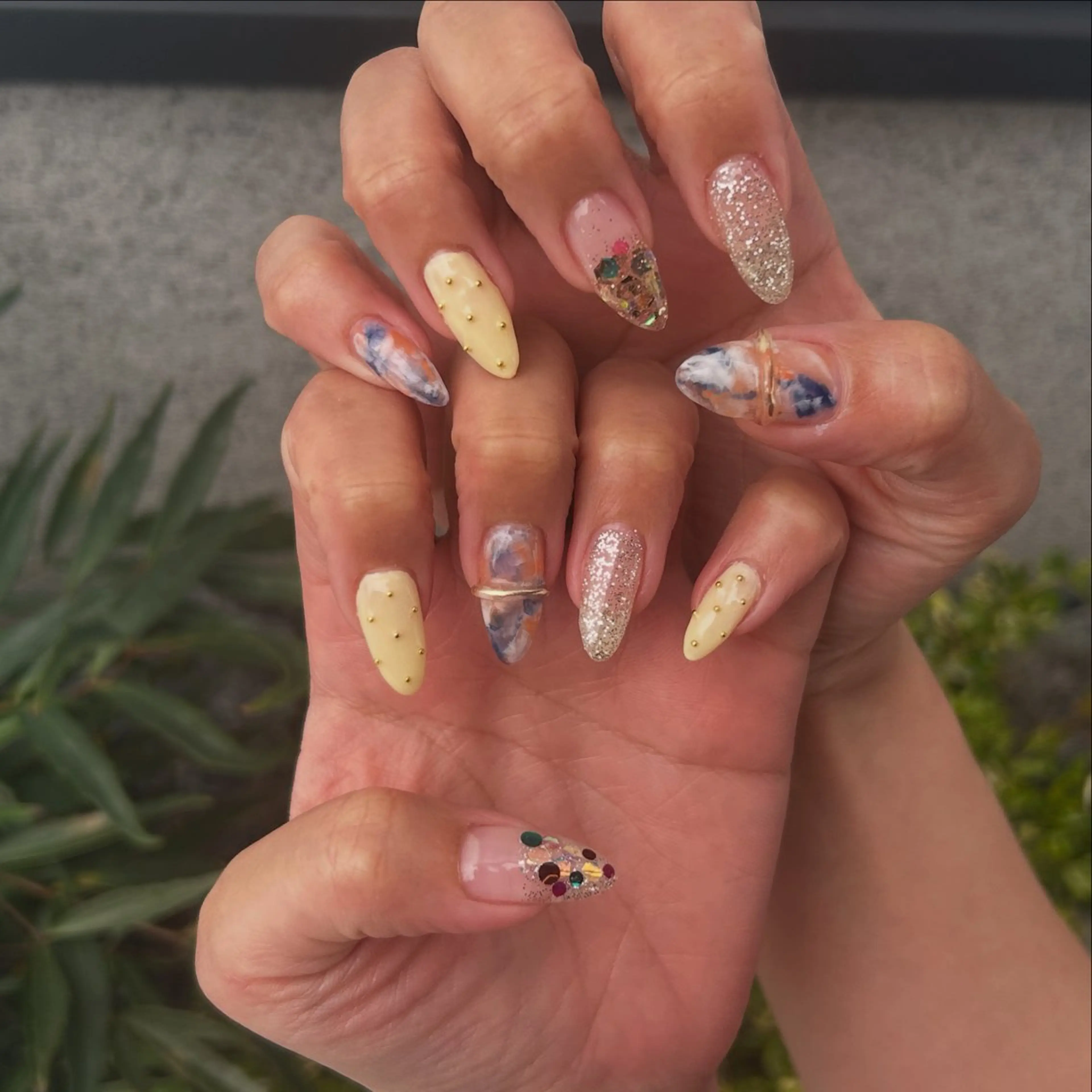 ネイル ハンドネイル フットネイル 𐂃 colorer𐂃のネイルデザイン